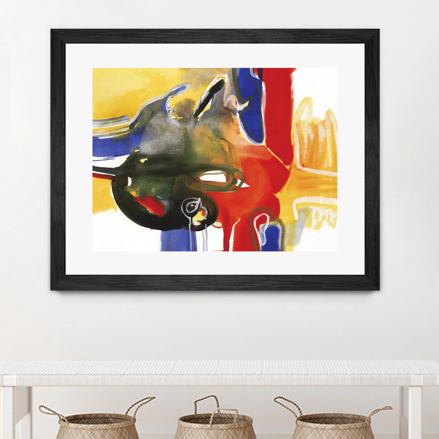 Drama III by Bianka Guna on GIANT ART - yellow abstract