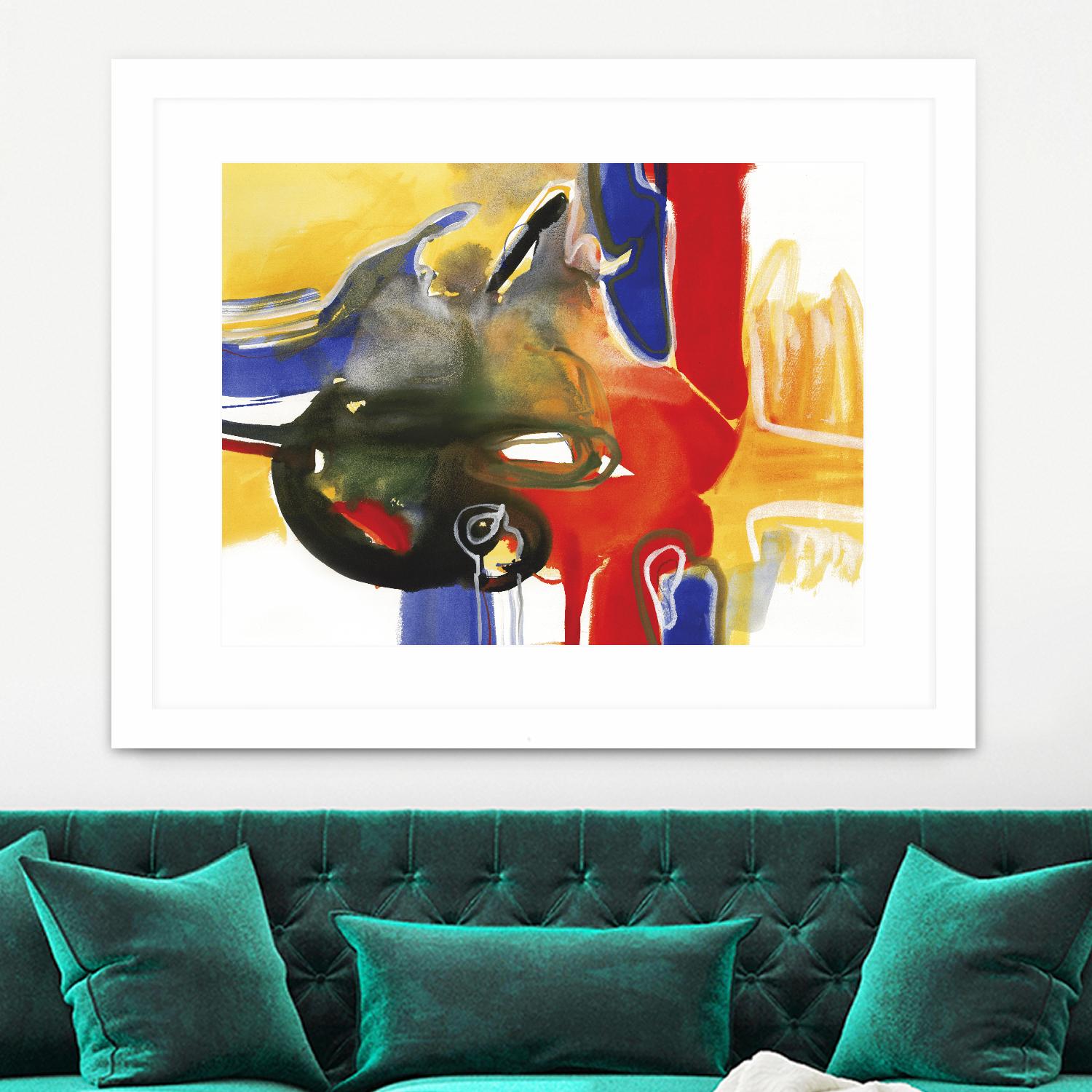 Drama III by Bianka Guna on GIANT ART - yellow abstract