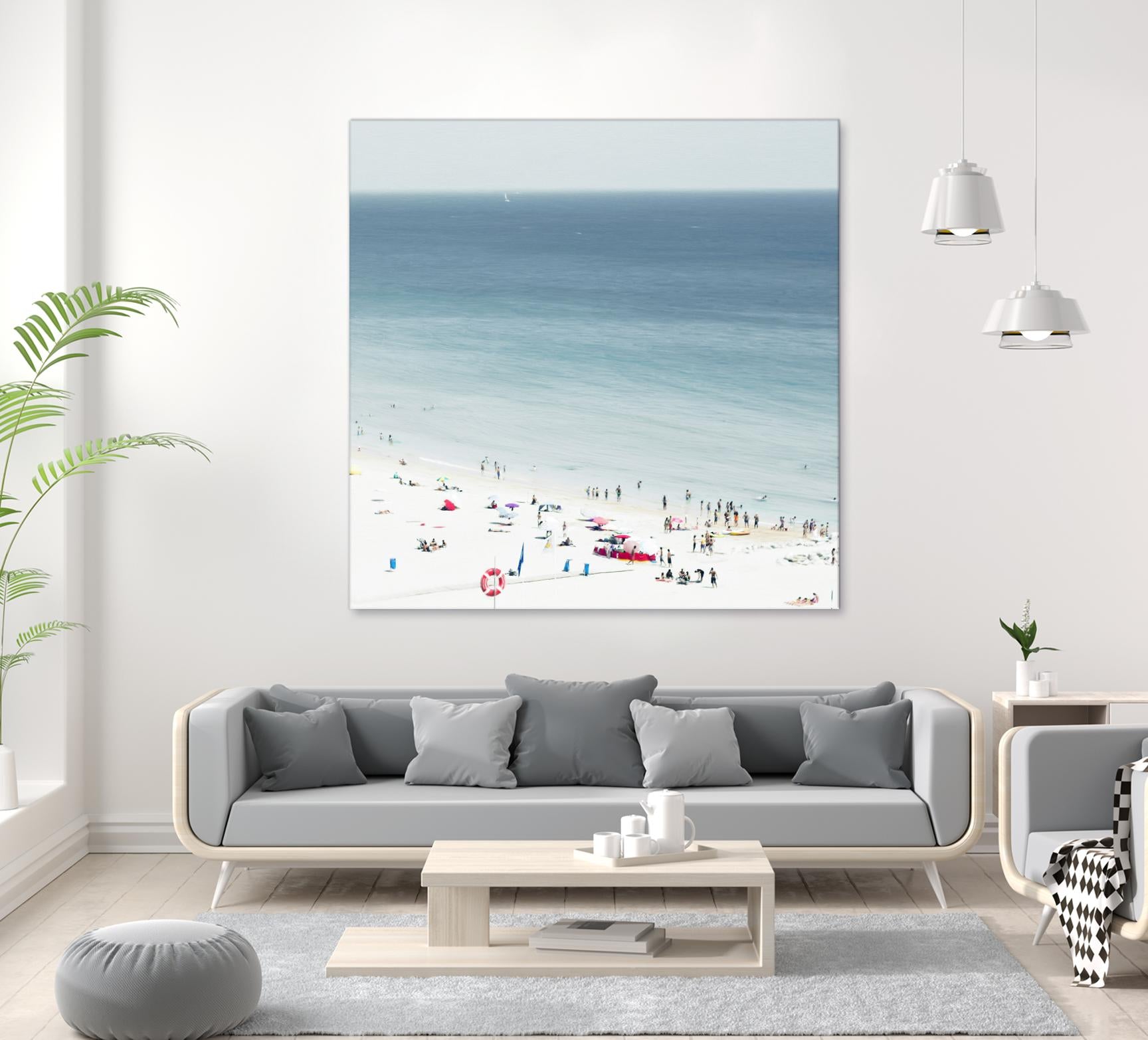 Sesimbra II by Ingrid Beddoes on GIANT ART - white sea scene