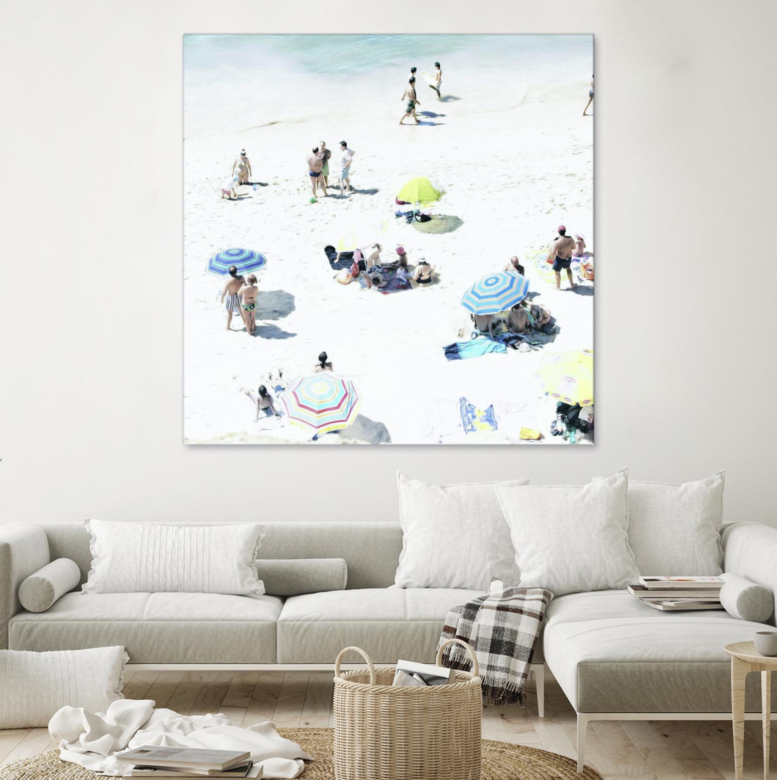 Happy Days by Ingrid Beddoes on GIANT ART - white sea scene