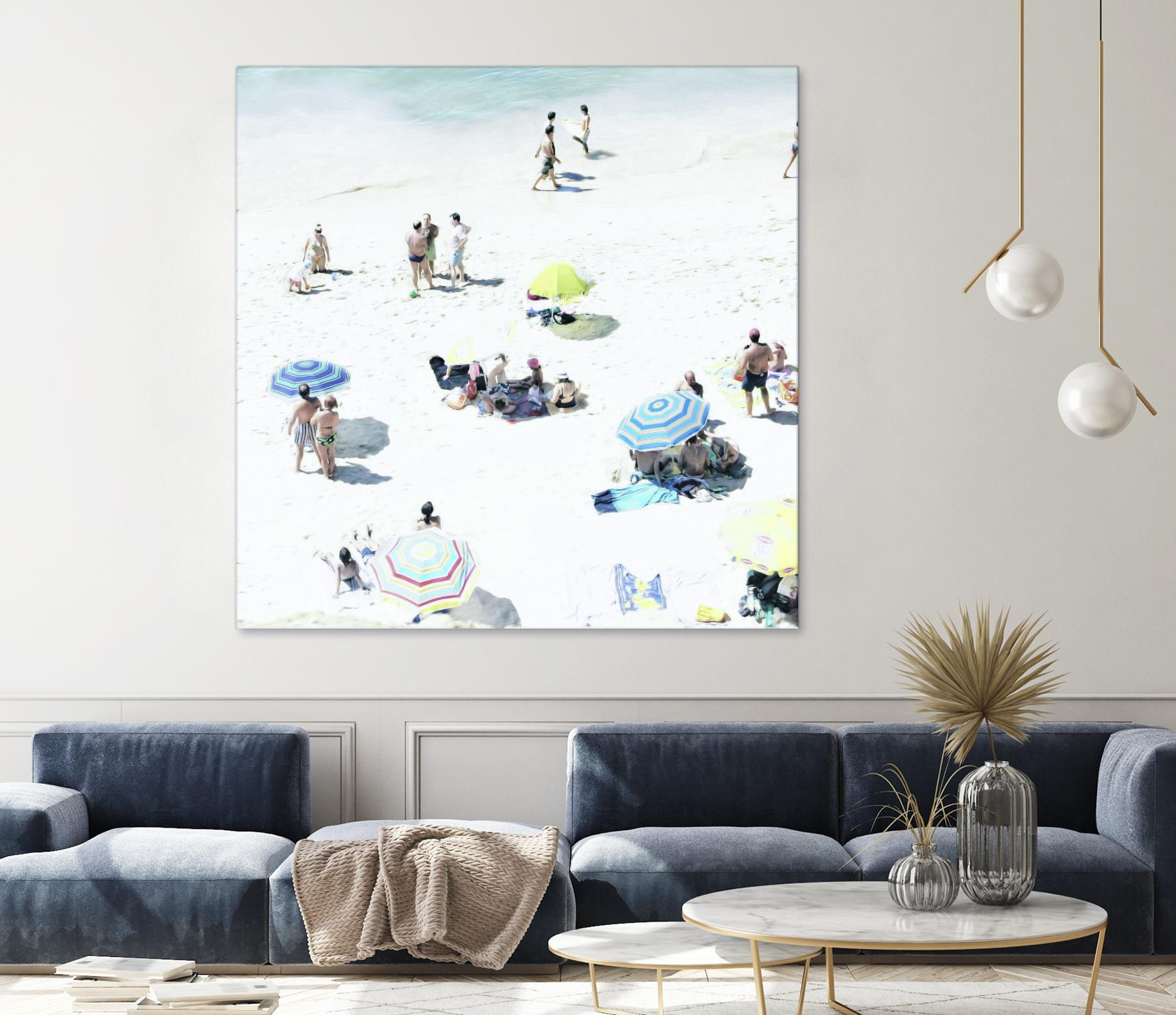 Happy Days by Ingrid Beddoes on GIANT ART - white sea scene