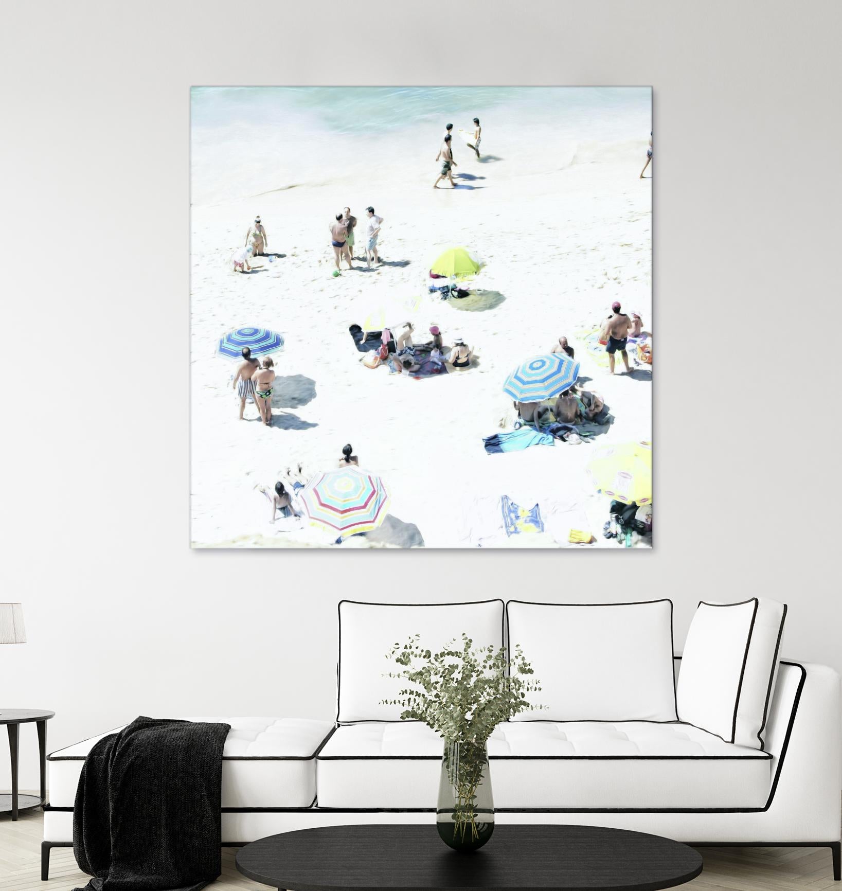 Happy Days by Ingrid Beddoes on GIANT ART - white sea scene