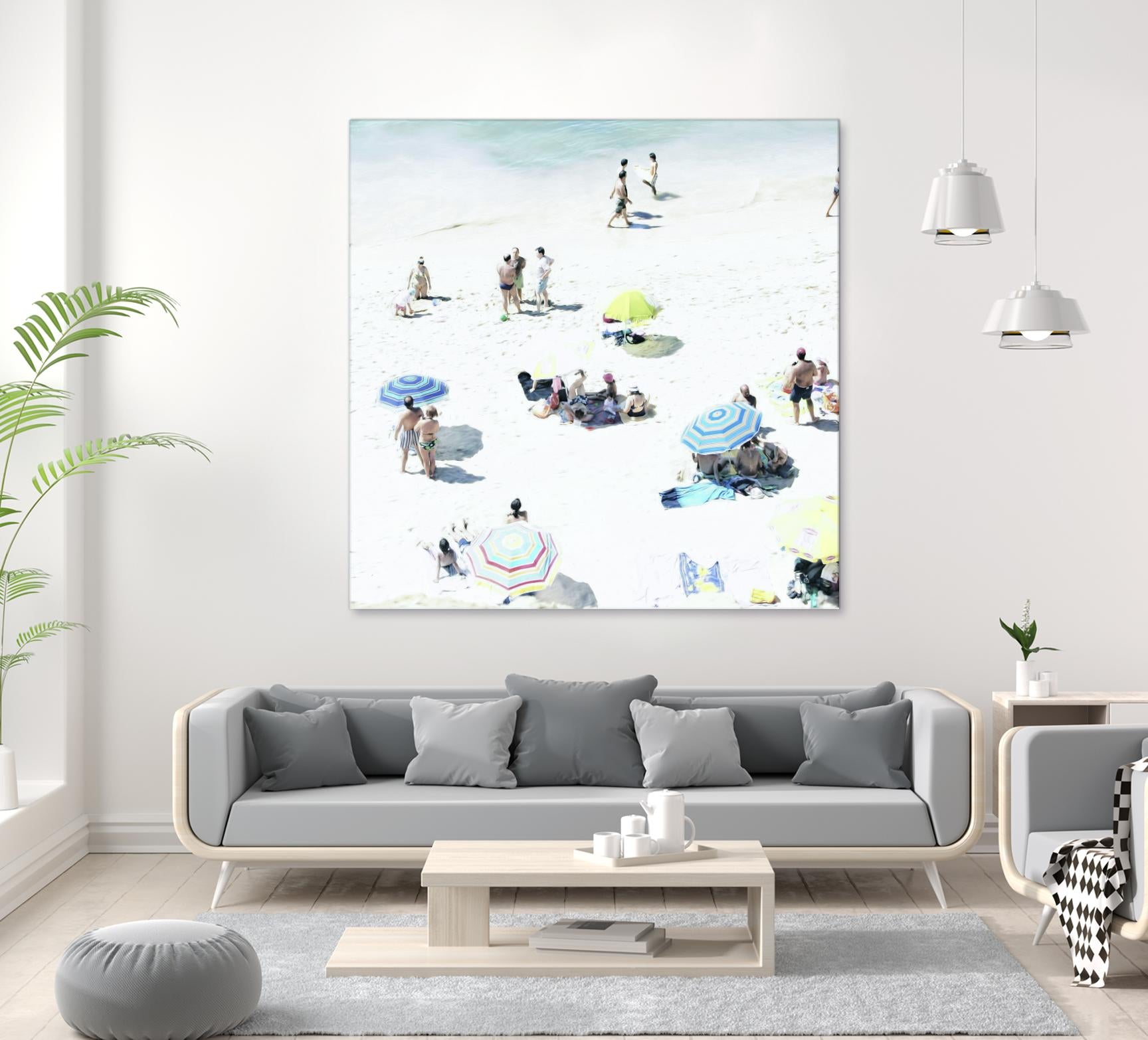 Happy Days by Ingrid Beddoes on GIANT ART - white sea scene