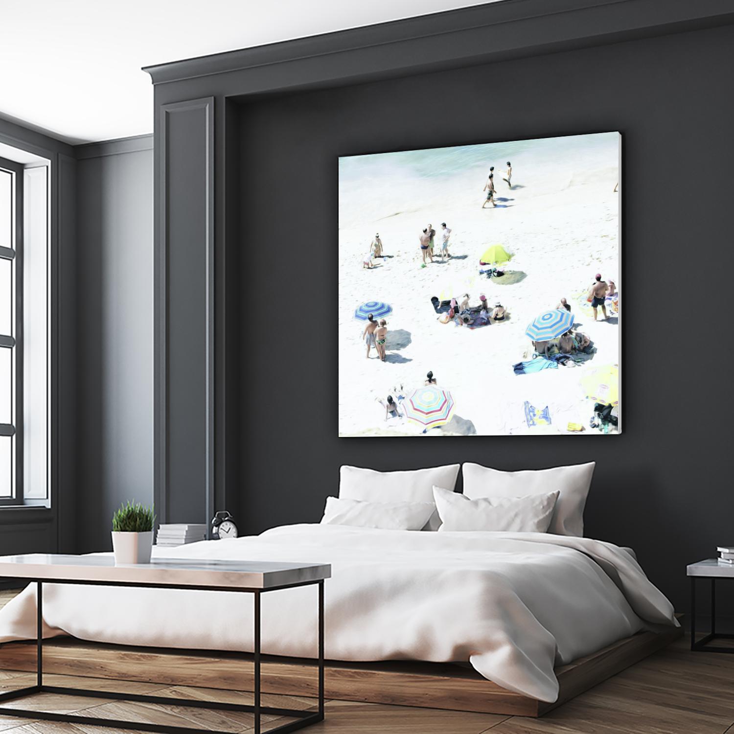 Happy Days by Ingrid Beddoes on GIANT ART - white sea scene