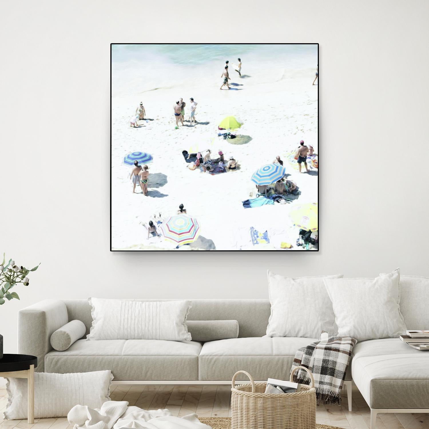 Happy Days by Ingrid Beddoes on GIANT ART - white sea scene
