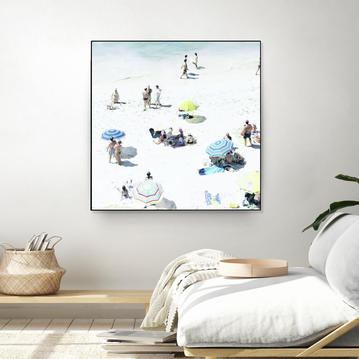 Happy Days by Ingrid Beddoes on GIANT ART - white sea scene
