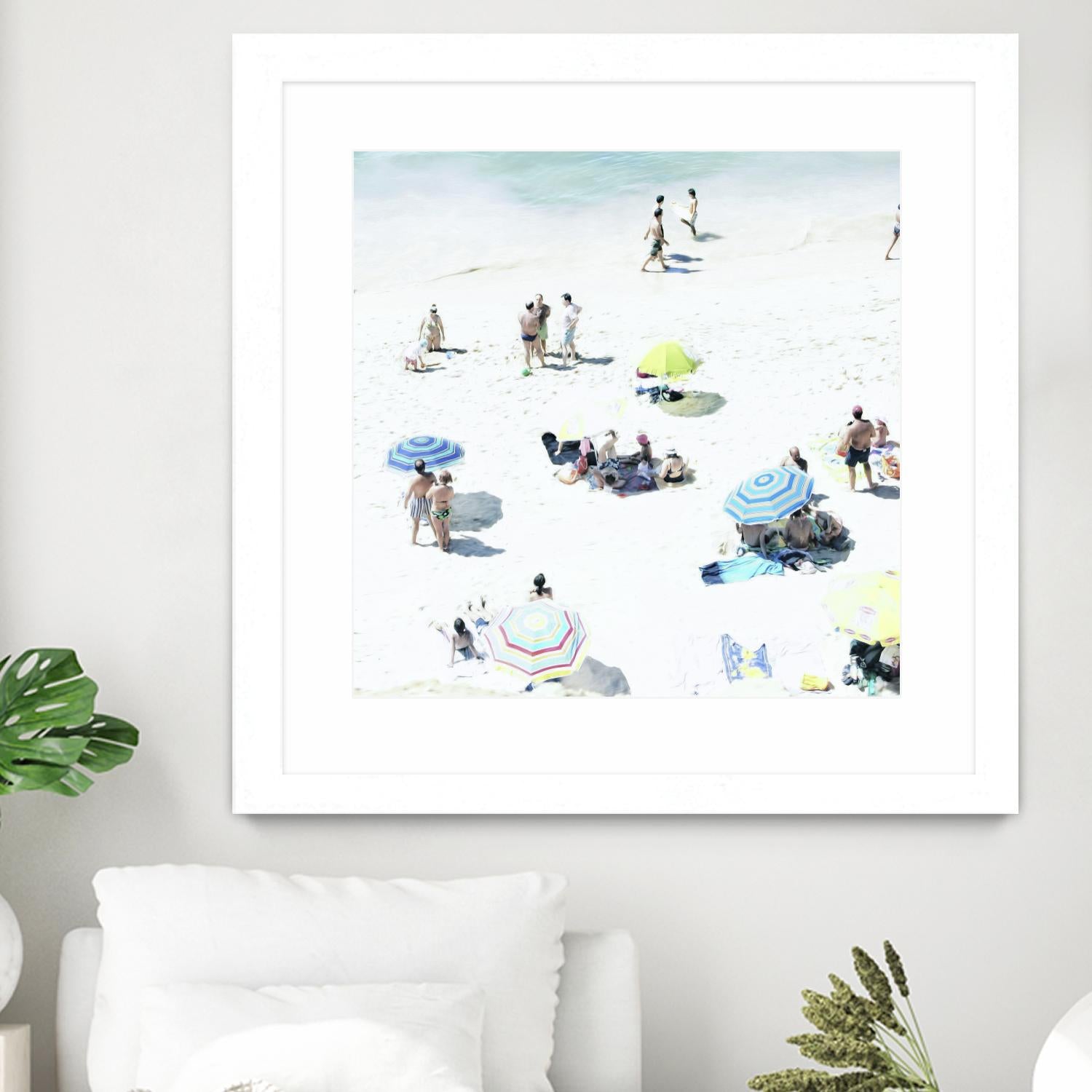 Happy Days by Ingrid Beddoes on GIANT ART - white sea scene