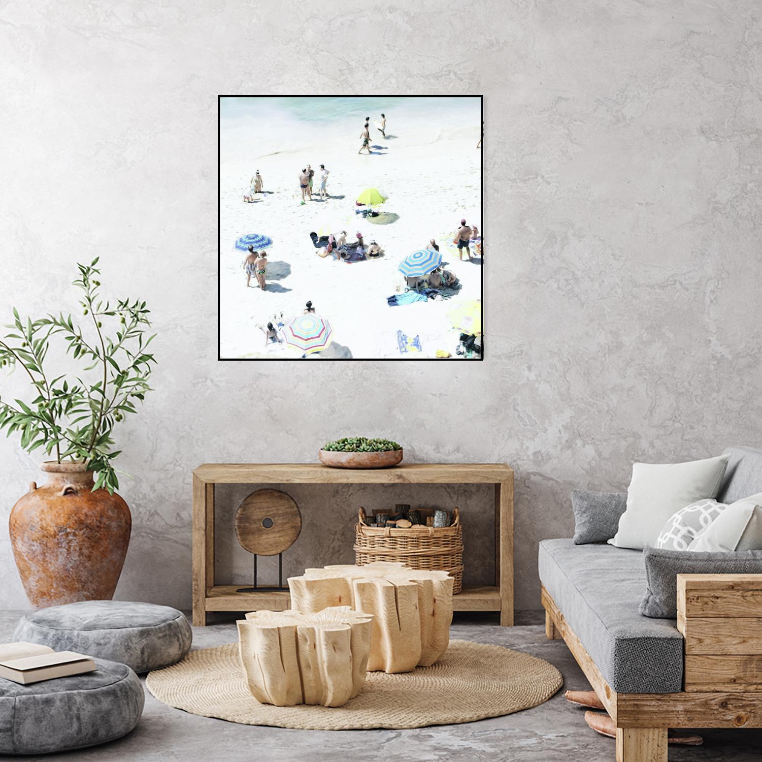 Happy Days by Ingrid Beddoes on GIANT ART - white sea scene
