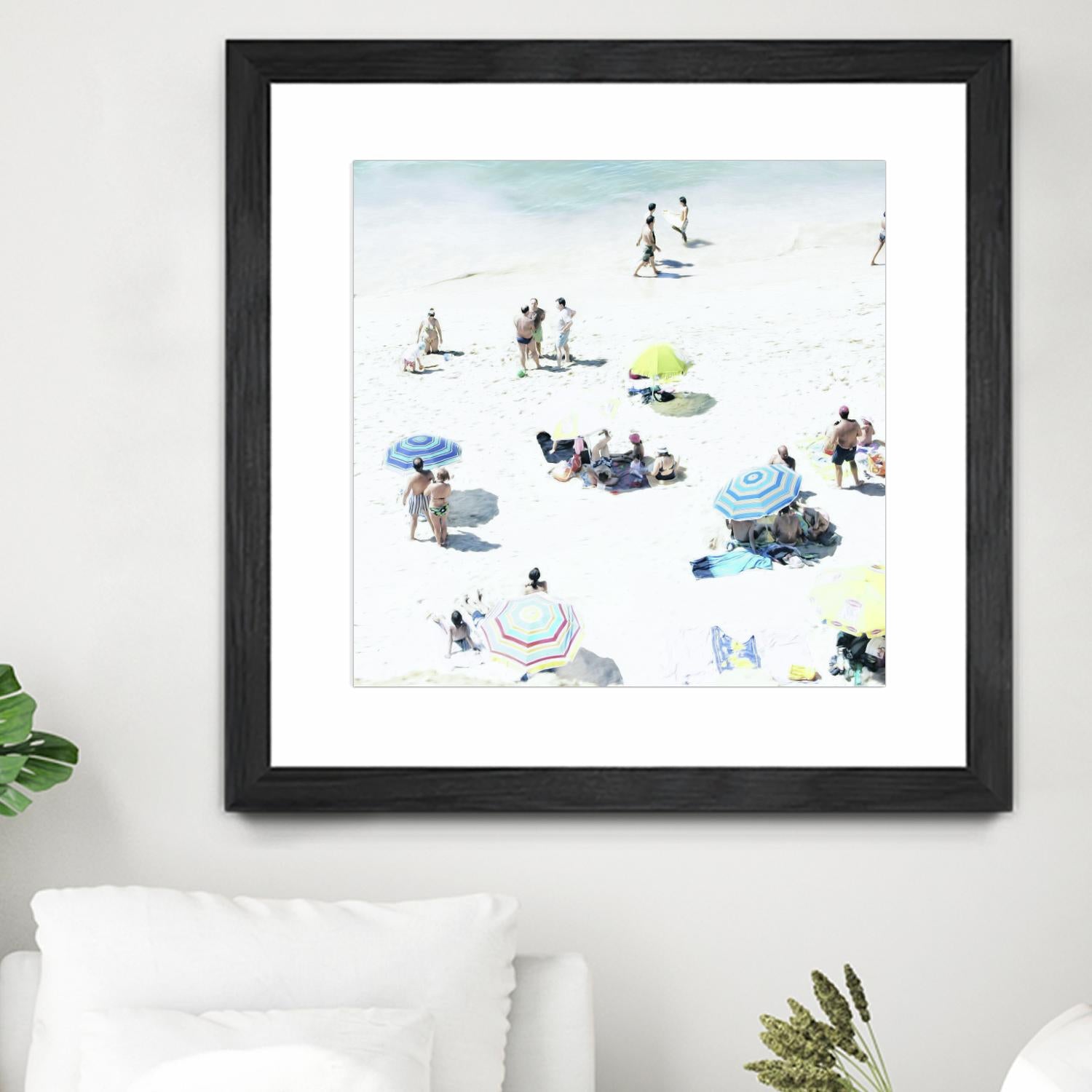 Happy Days by Ingrid Beddoes on GIANT ART - white sea scene