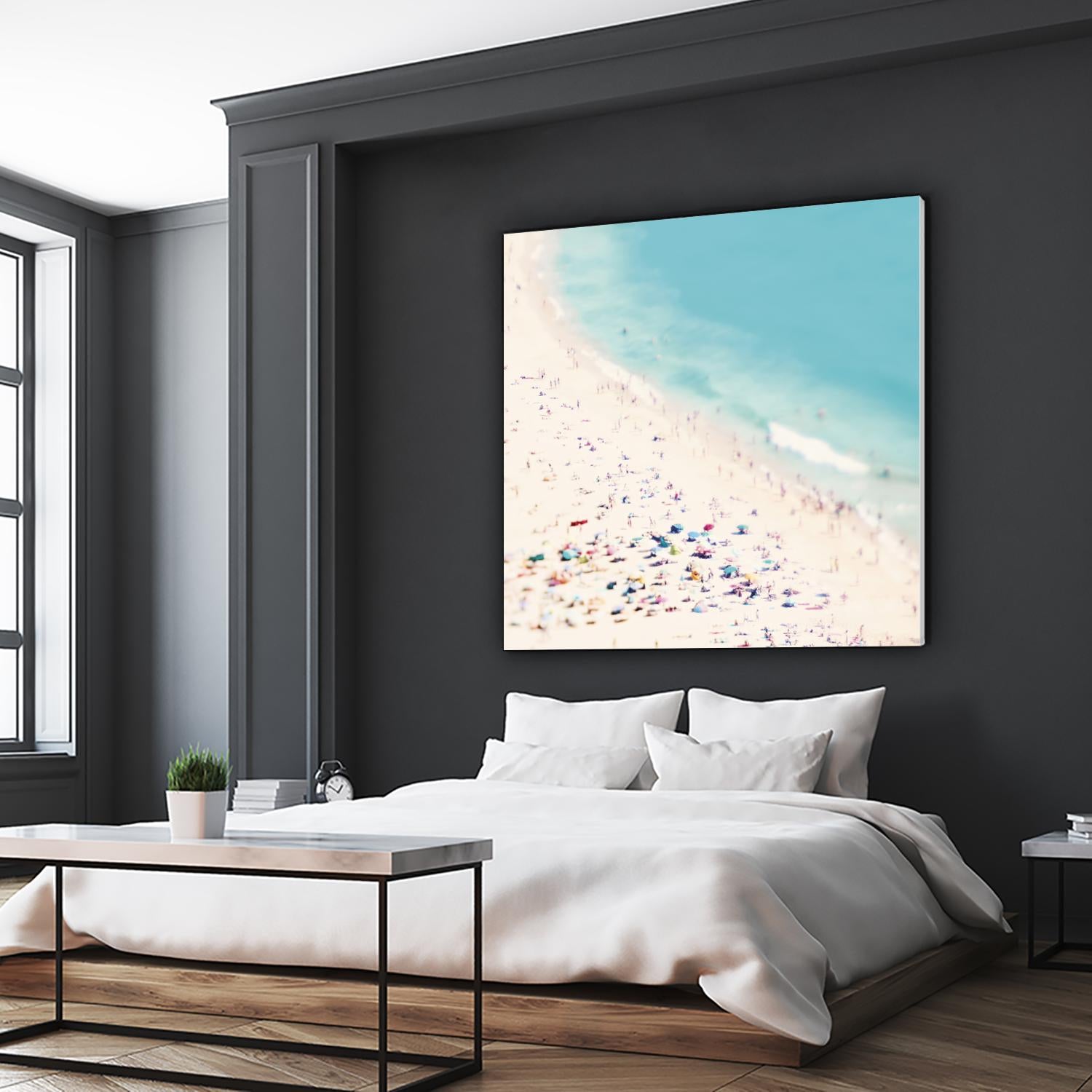 Beach Love by Ingrid Beddoes on GIANT ART - beige sea scene