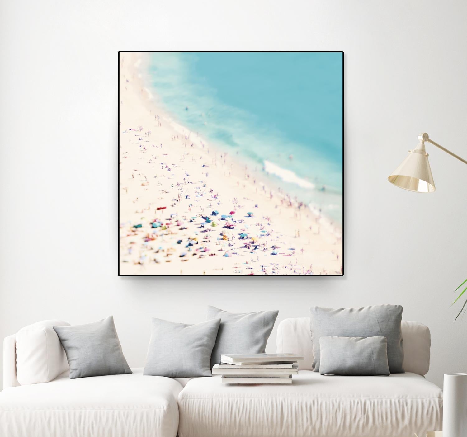 Beach Love by Ingrid Beddoes on GIANT ART - beige sea scene
