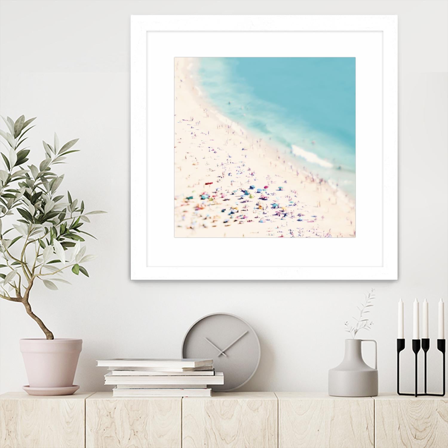 Beach Love by Ingrid Beddoes on GIANT ART - beige sea scene