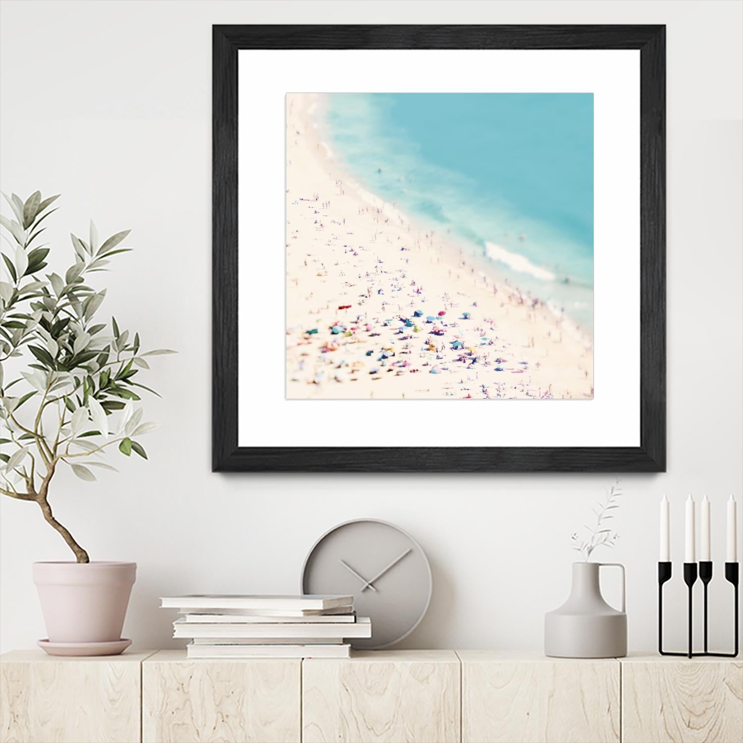 Beach Love by Ingrid Beddoes on GIANT ART - beige sea scene