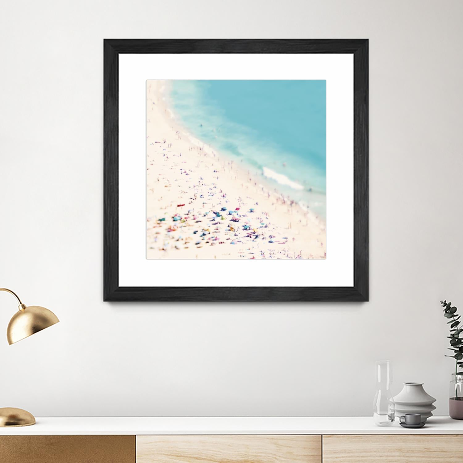 Beach Love by Ingrid Beddoes on GIANT ART - beige sea scene