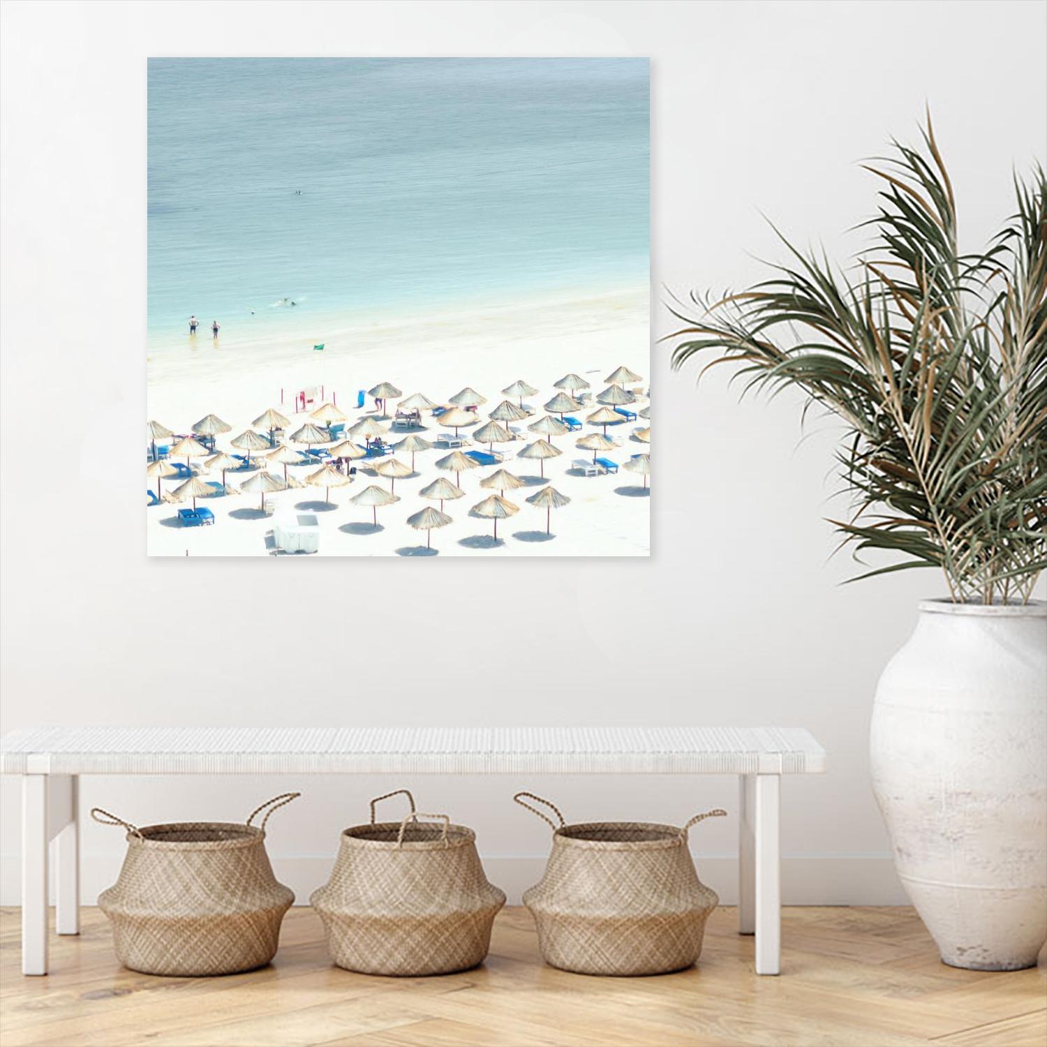 Sesimbra I by Ingrid Beddoes on GIANT ART - beige costal beach