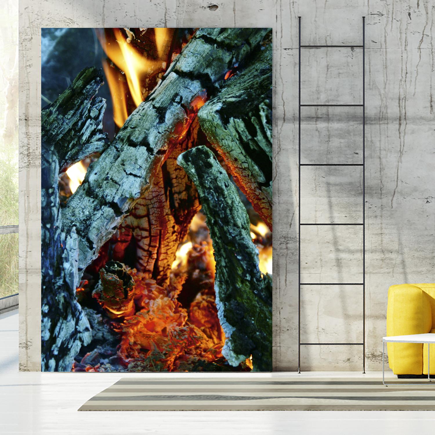 Camp Fire by Jaime Rodominick on GIANT ART - orange photo art