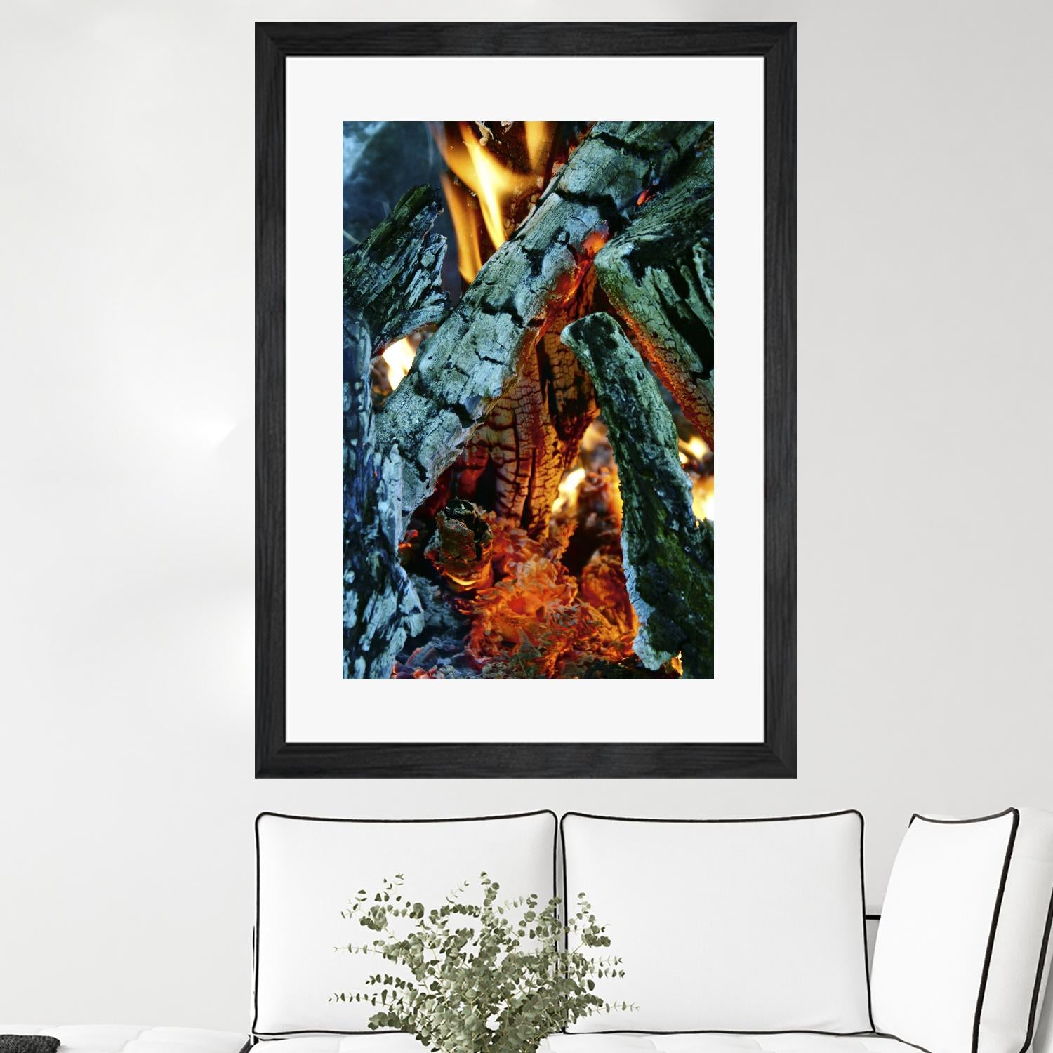 Camp Fire by Jaime Rodominick on GIANT ART - orange photo art