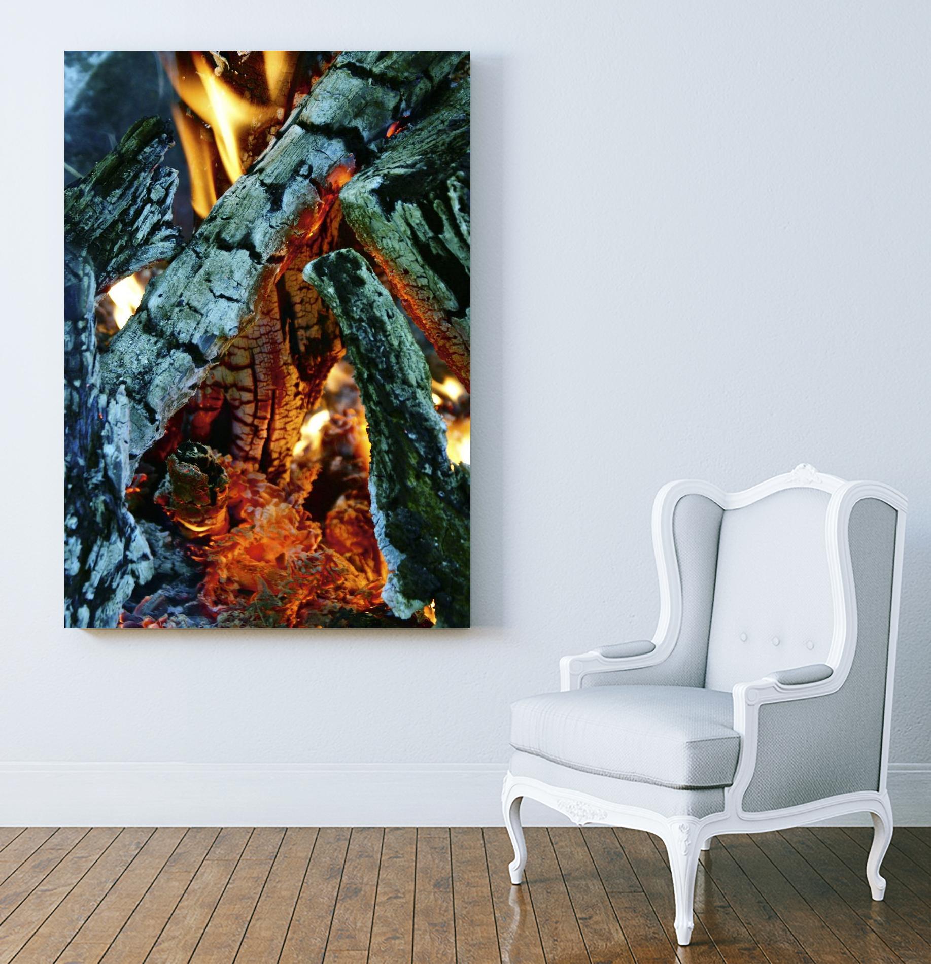 Camp Fire by Jaime Rodominick on GIANT ART - orange photo art
