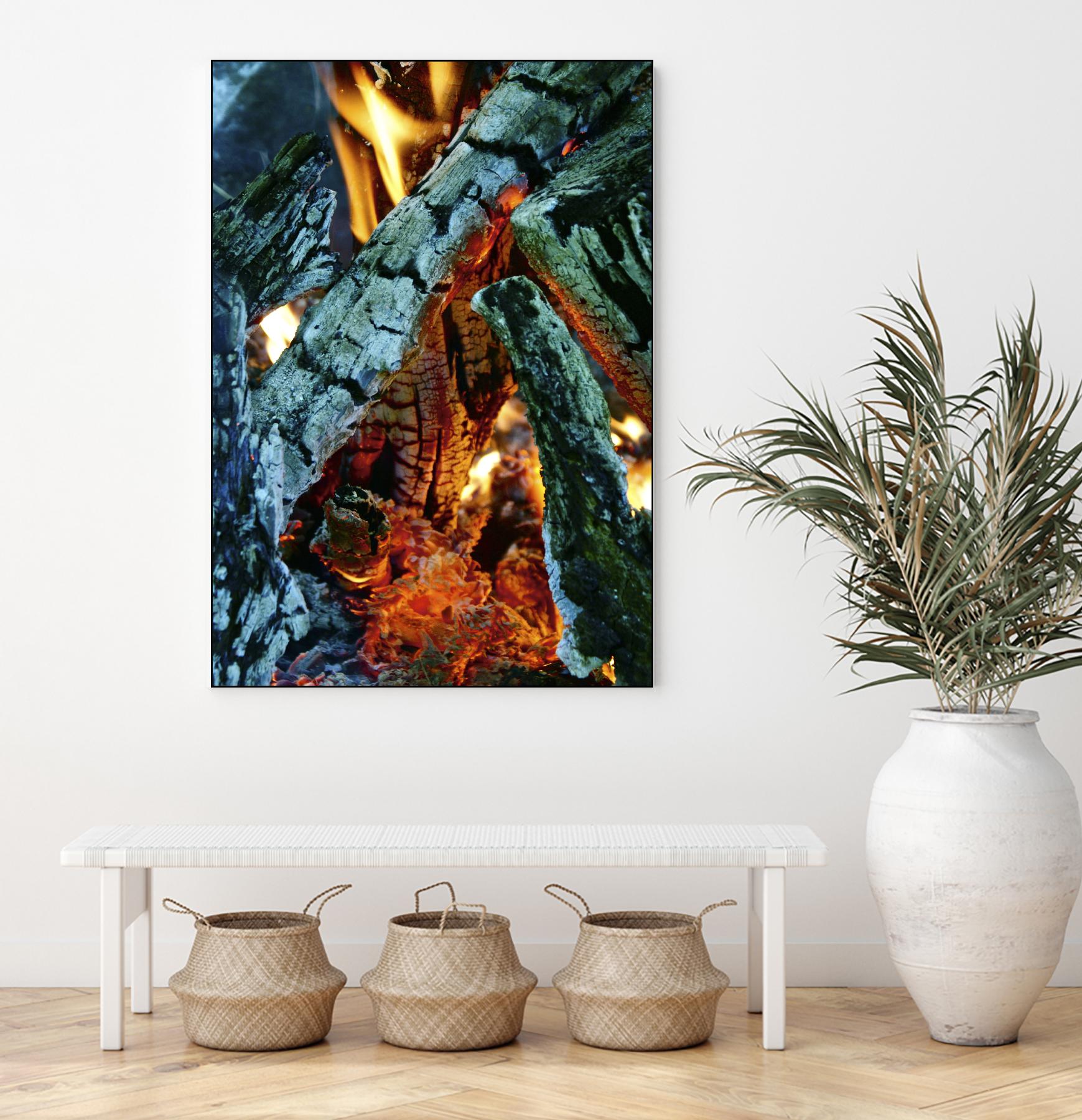 Camp Fire by Jaime Rodominick on GIANT ART - orange photo art
