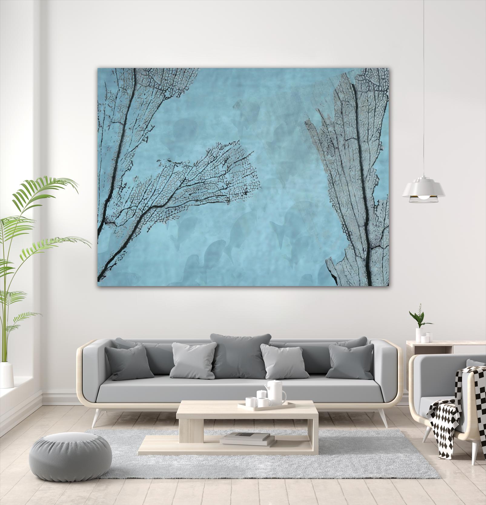 Coral II by Jessica Valner on GIANT ART - grey nautical