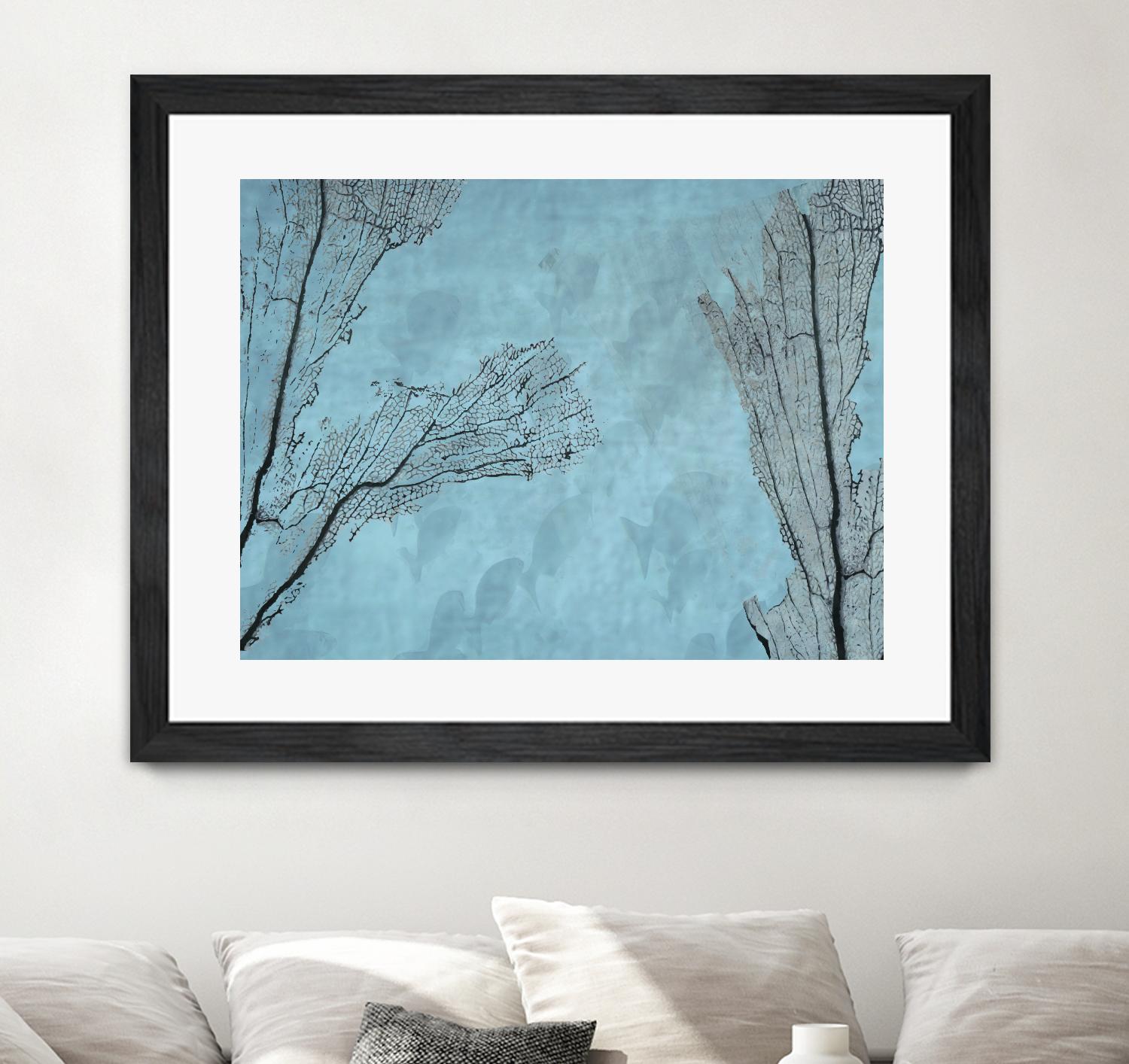 Coral II by Jessica Valner on GIANT ART - grey nautical