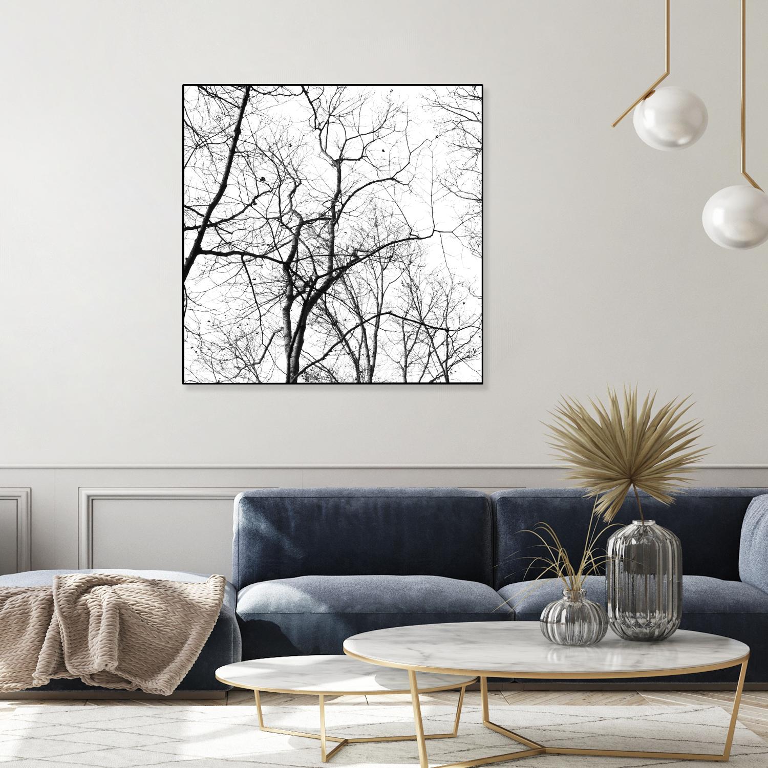 Billows I by Judy Stalus on GIANT ART - black trees