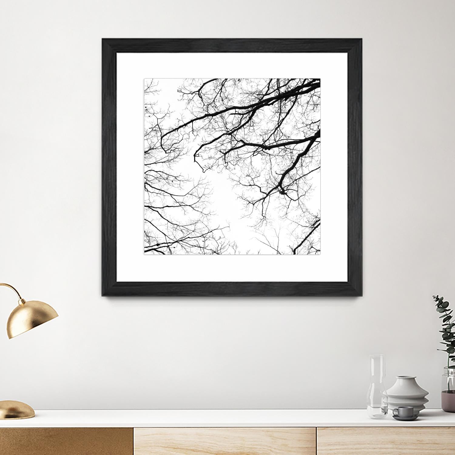 Billows II by Judy Stalus on GIANT ART - black trees