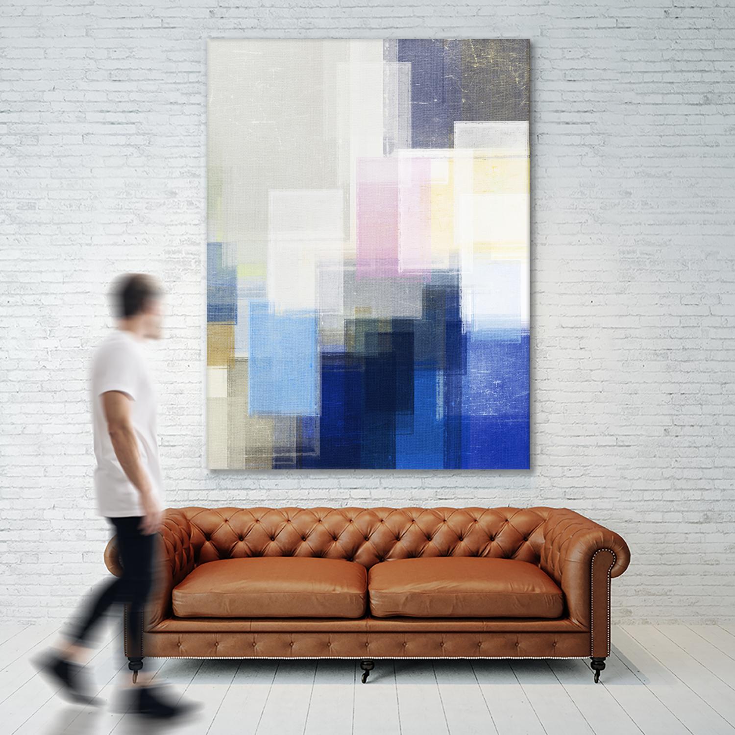 New Start by Jenn Jorgensen on GIANT ART - blue abstract