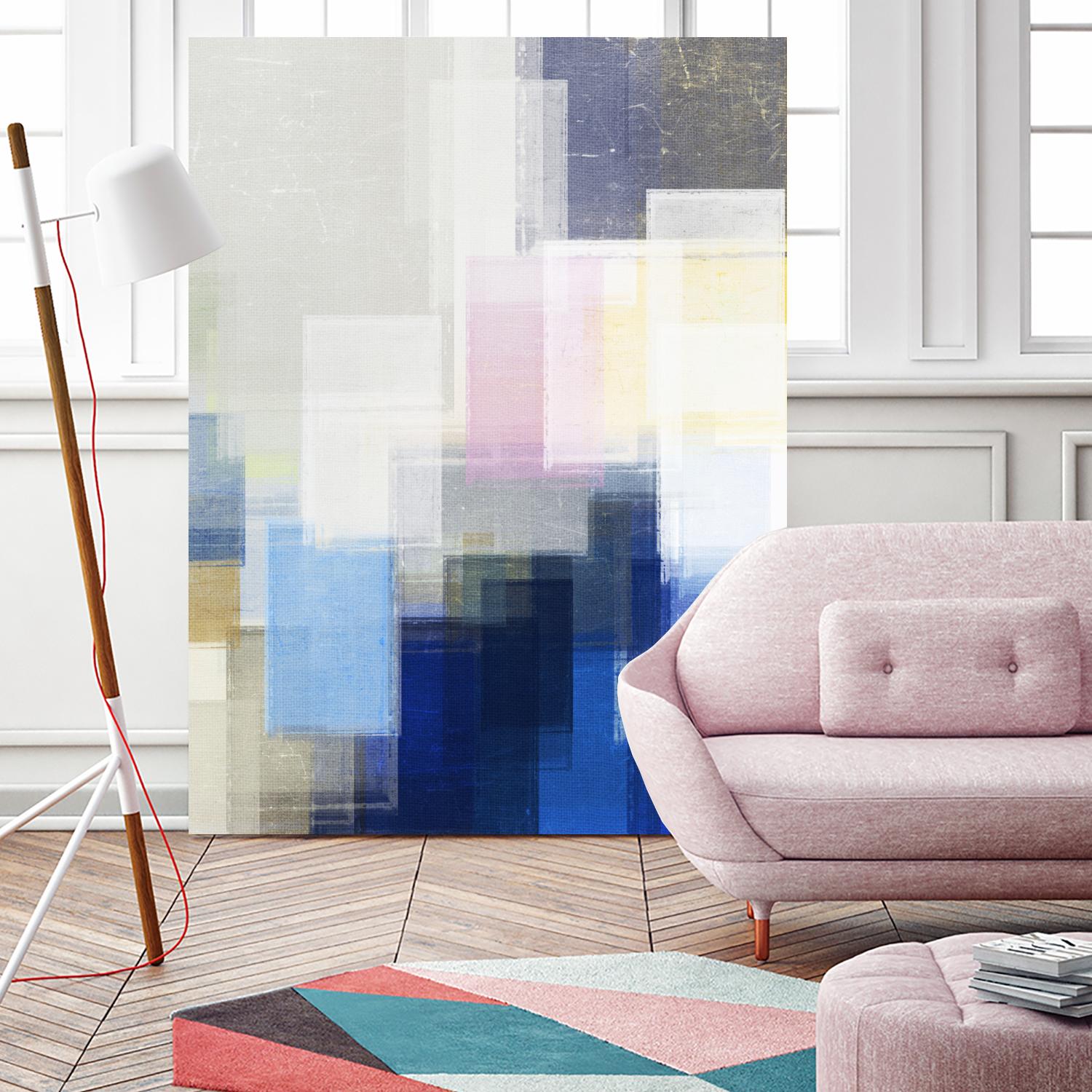 New Start by Jenn Jorgensen on GIANT ART - blue abstract