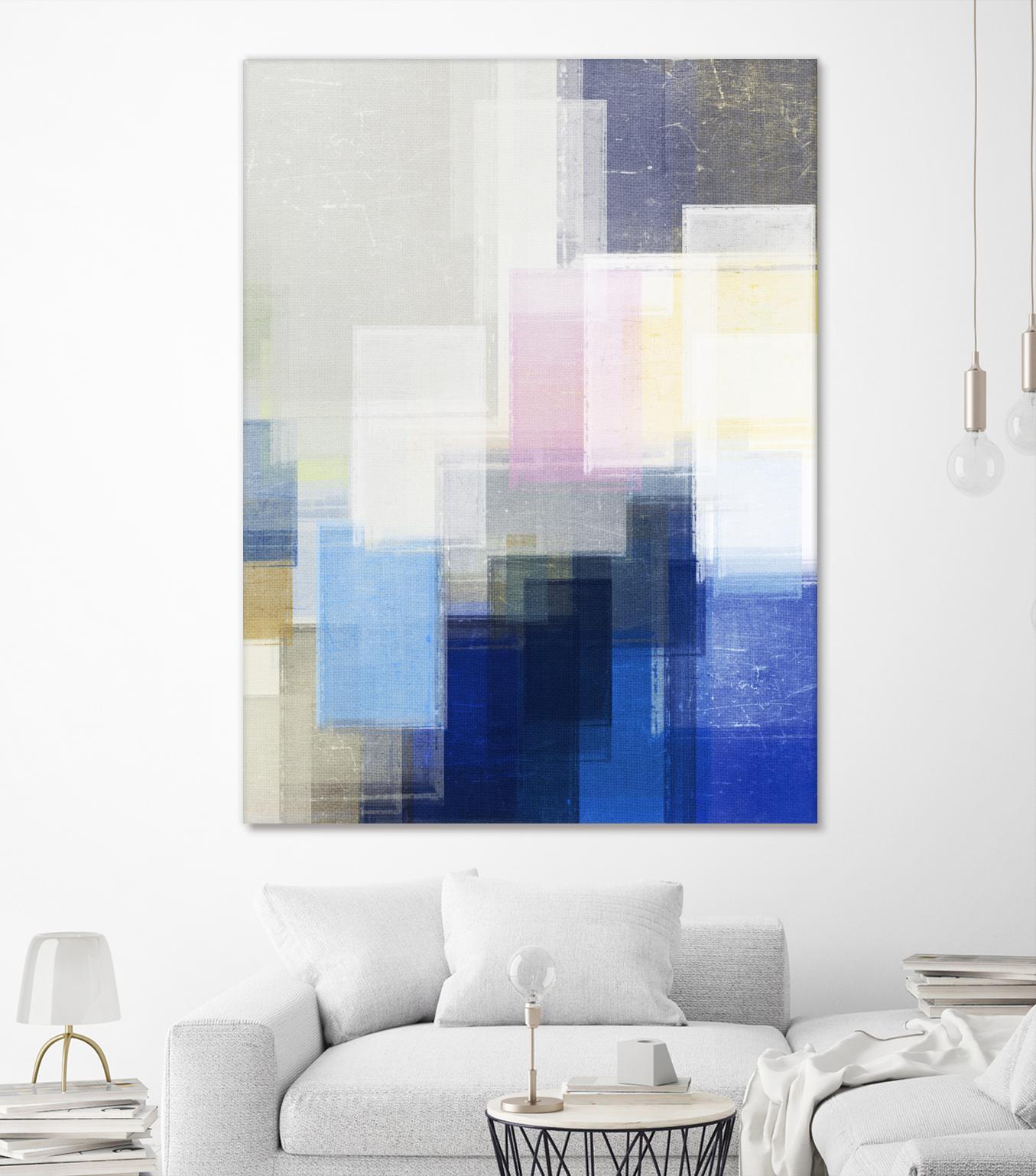 New Start by Jenn Jorgensen on GIANT ART - blue abstract