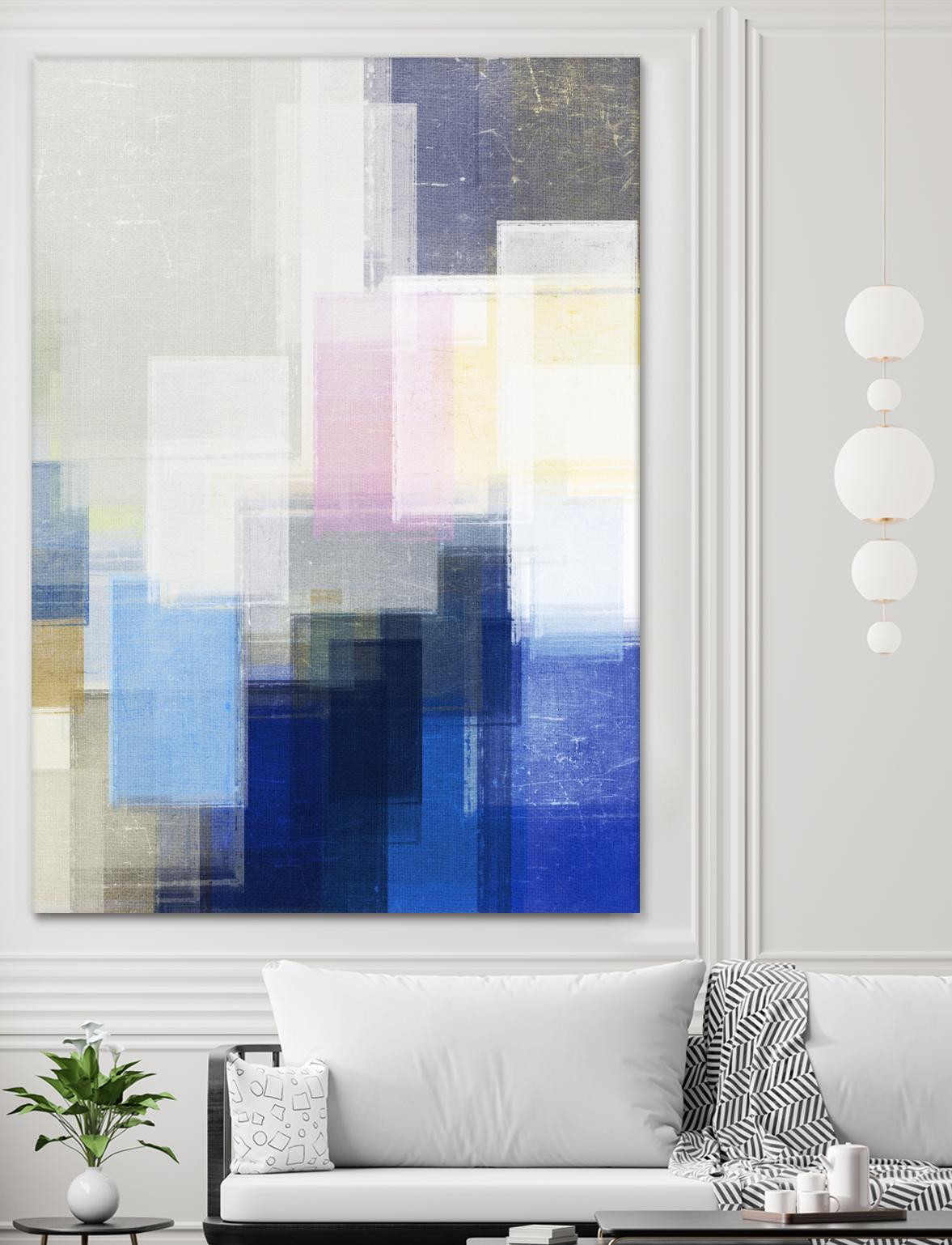 New Start by Jenn Jorgensen on GIANT ART - blue abstract