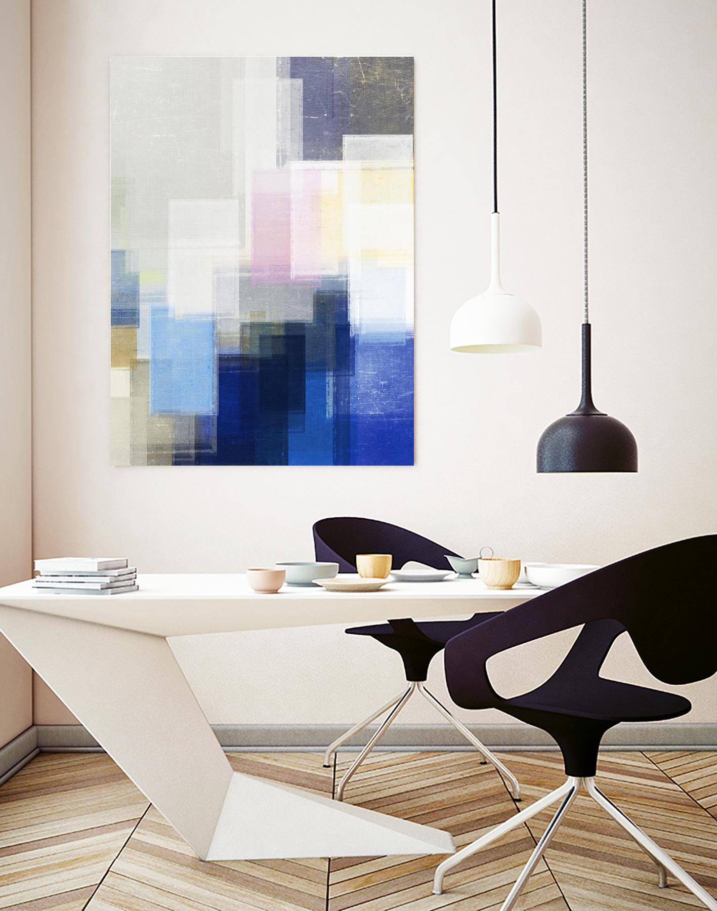 New Start by Jenn Jorgensen on GIANT ART - blue abstract