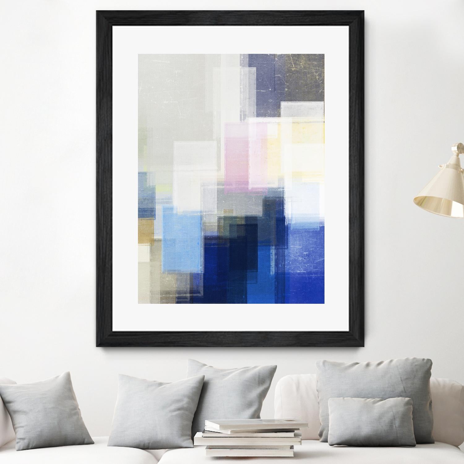 New Start by Jenn Jorgensen on GIANT ART - blue abstract
