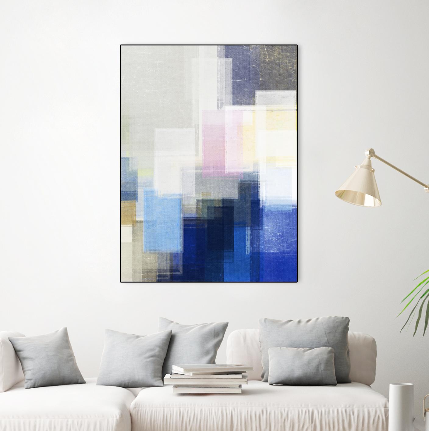 New Start by Jenn Jorgensen on GIANT ART - blue abstract