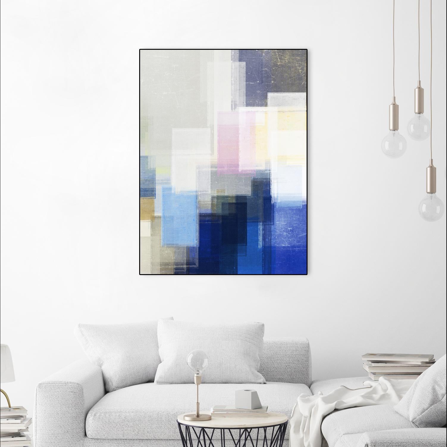 New Start by Jenn Jorgensen on GIANT ART - blue abstract