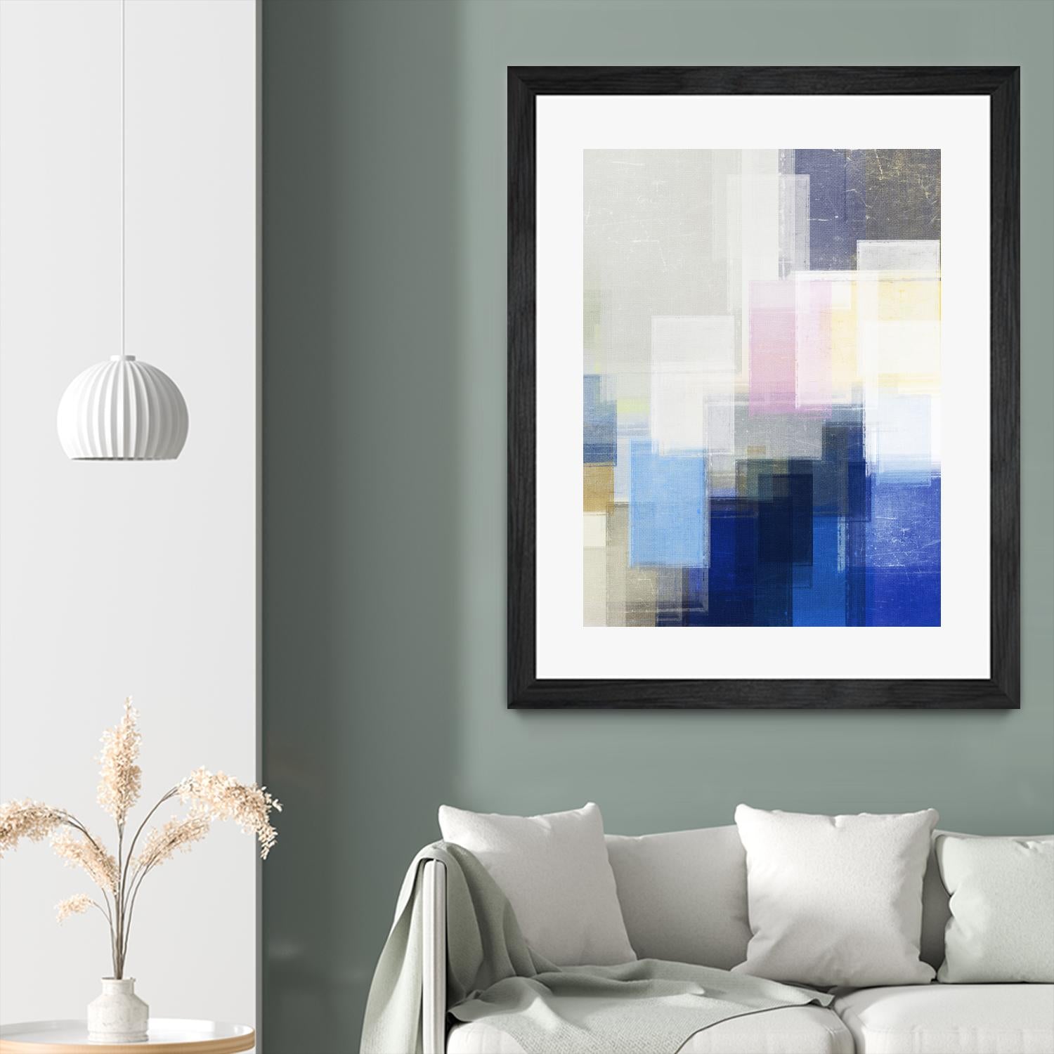 New Start by Jenn Jorgensen on GIANT ART - blue abstract