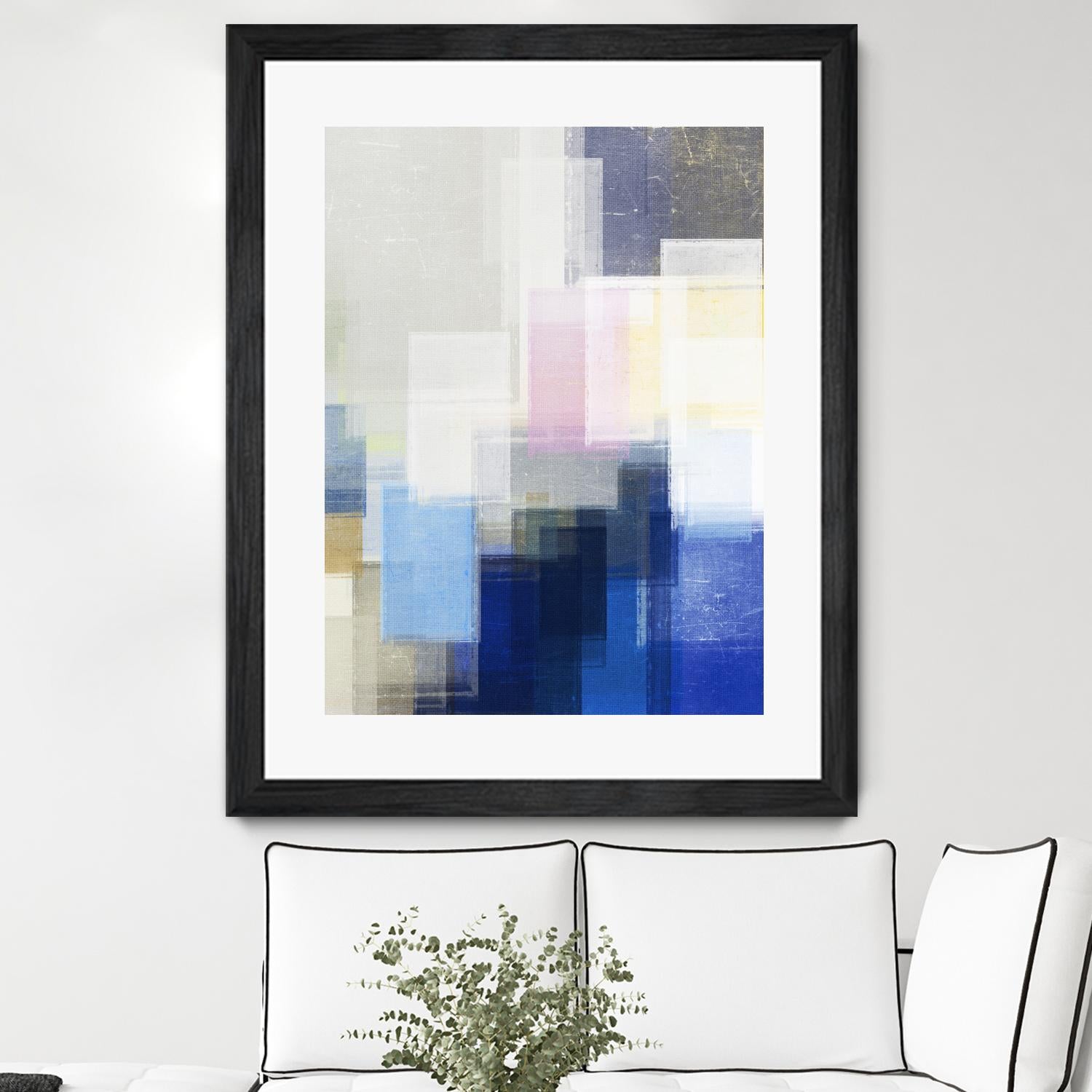 New Start by Jenn Jorgensen on GIANT ART - blue abstract