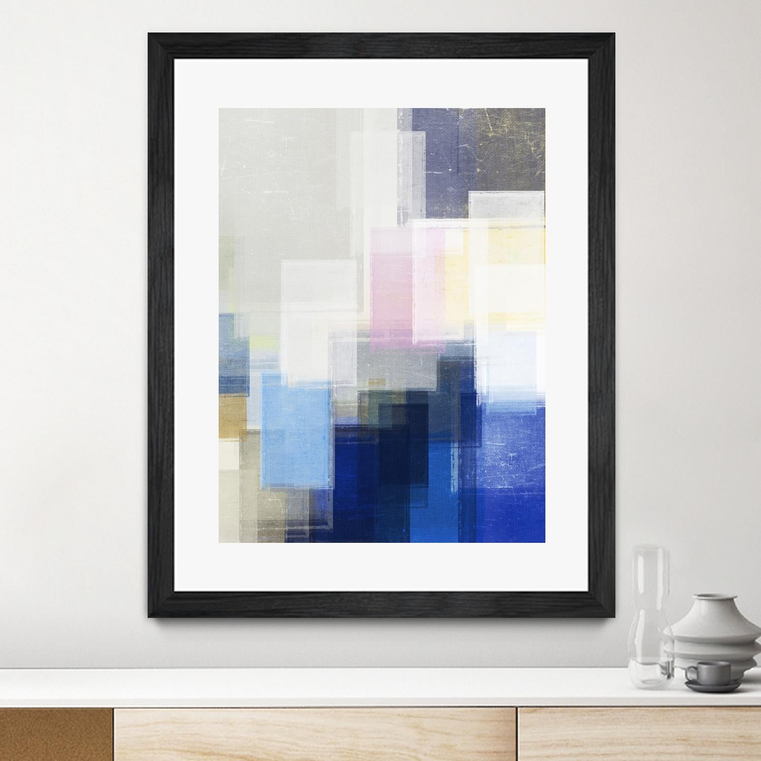 New Start by Jenn Jorgensen on GIANT ART - blue abstract