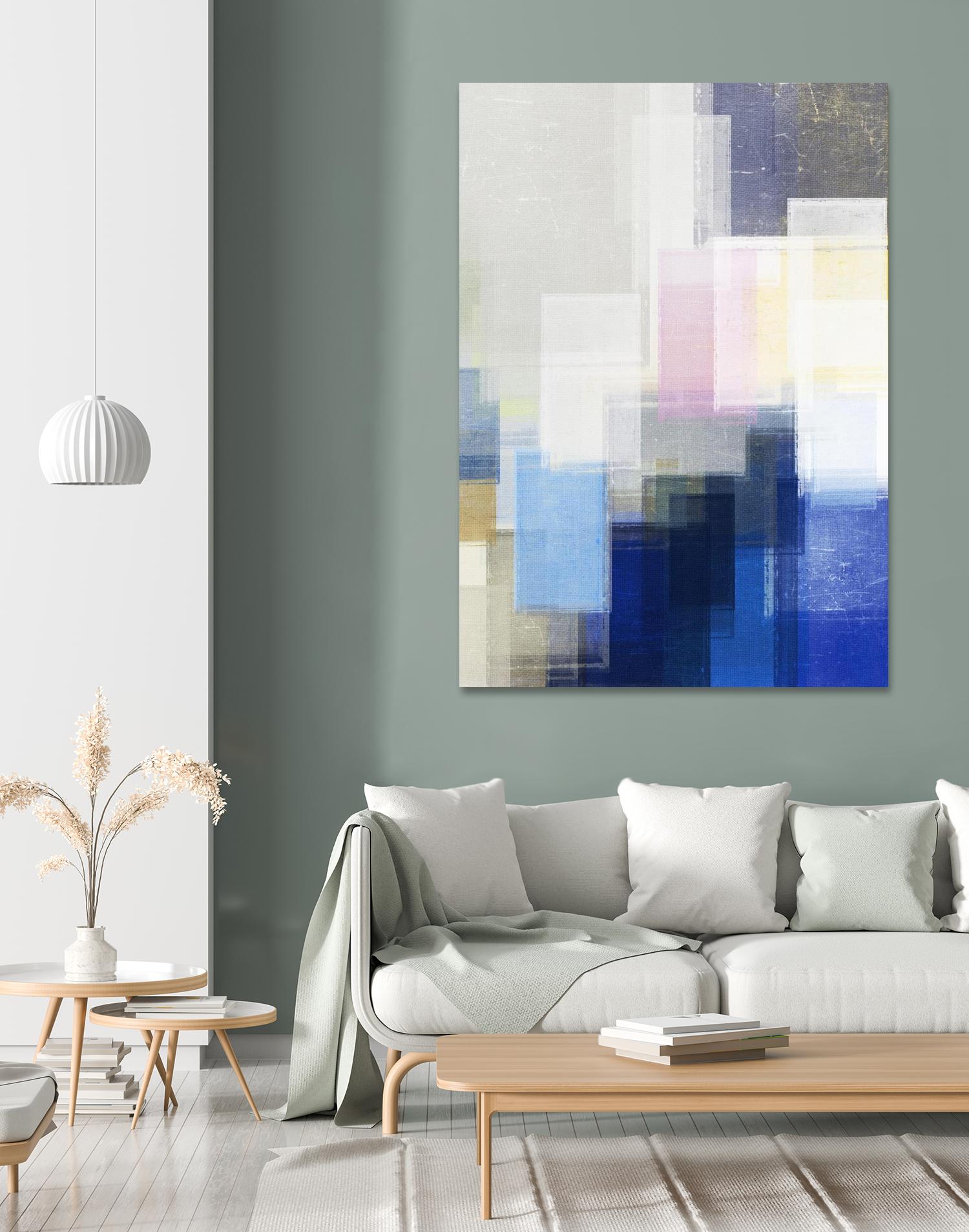 New Start by Jenn Jorgensen on GIANT ART - blue abstract