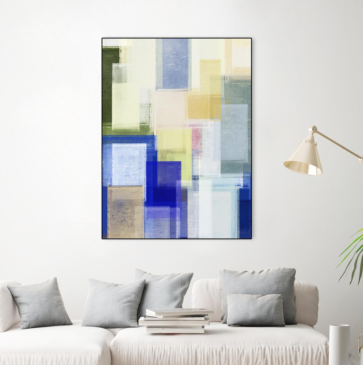 Next Time by Jenn Jorgensen on GIANT ART - blue abstract
