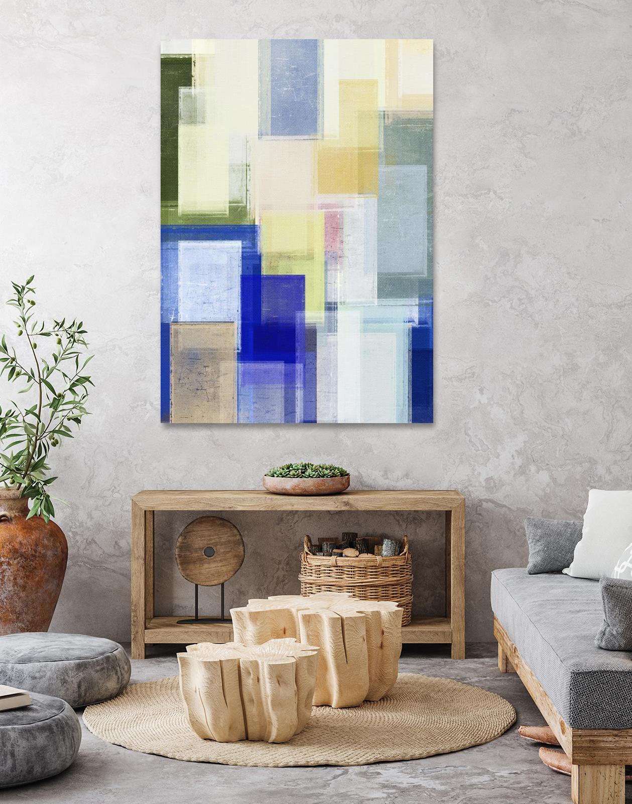 Next Time by Jenn Jorgensen on GIANT ART - blue abstract