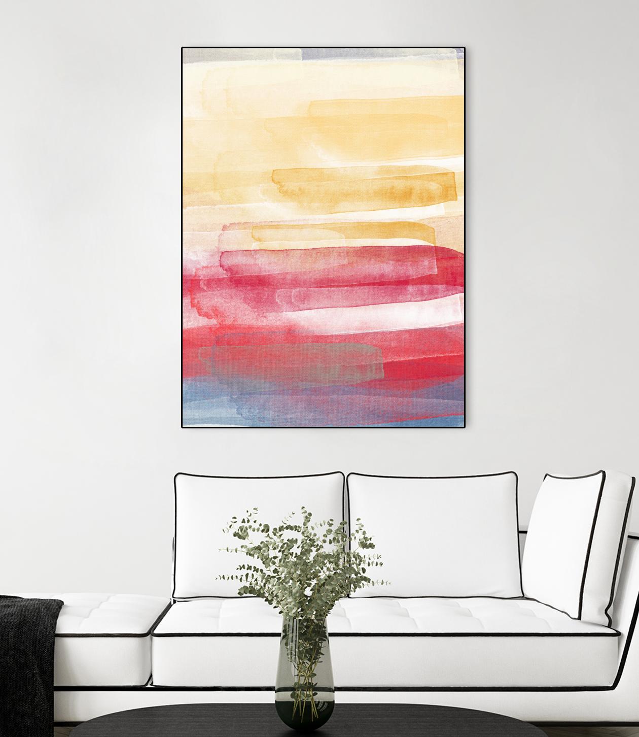 A Little More by Jenn Jorgensen on GIANT ART - yellow abstract