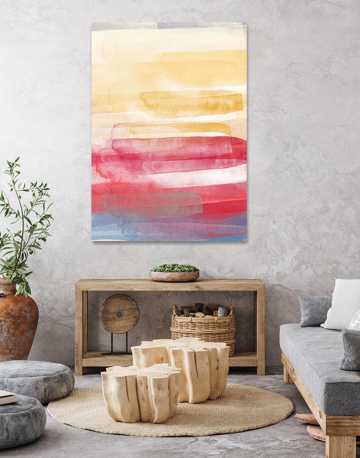 A Little More by Jenn Jorgensen on GIANT ART - yellow abstract