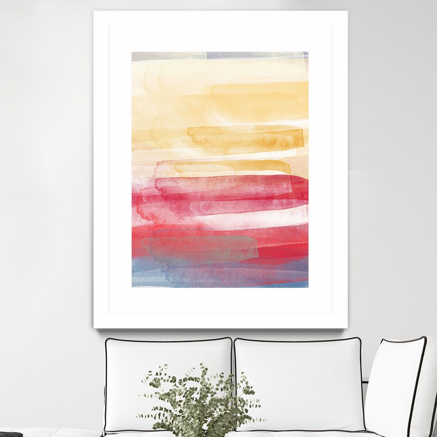 A Little More by Jenn Jorgensen on GIANT ART - yellow abstract