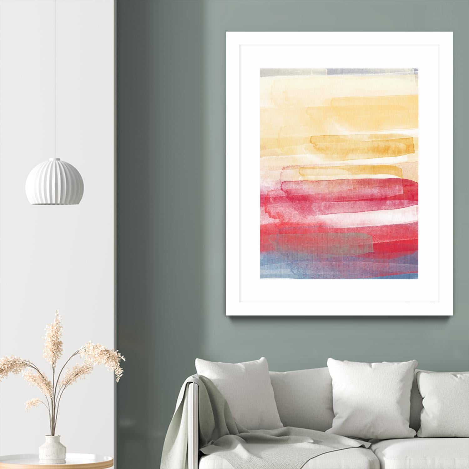 A Little More by Jenn Jorgensen on GIANT ART - yellow abstract