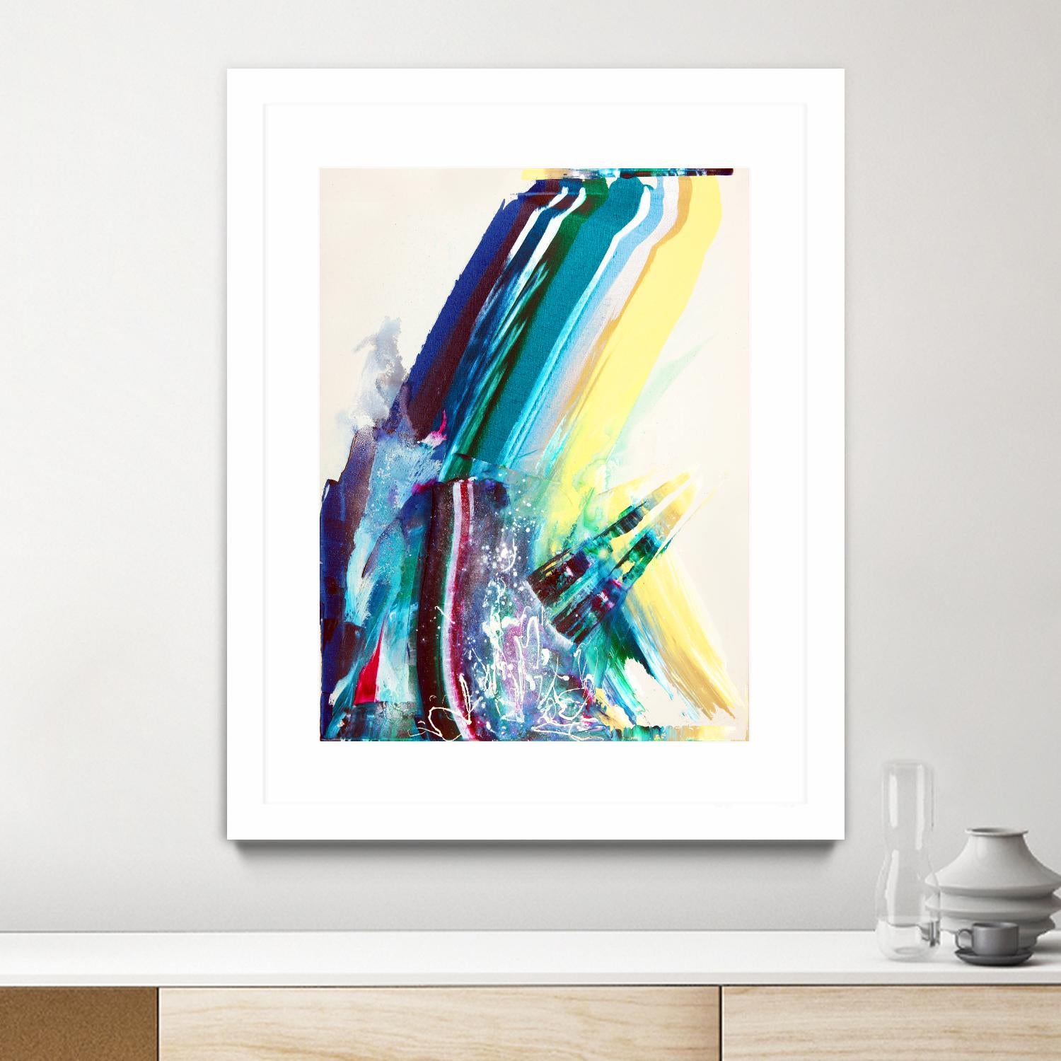 Titan by Joan Marie on GIANT ART - yellow abstract