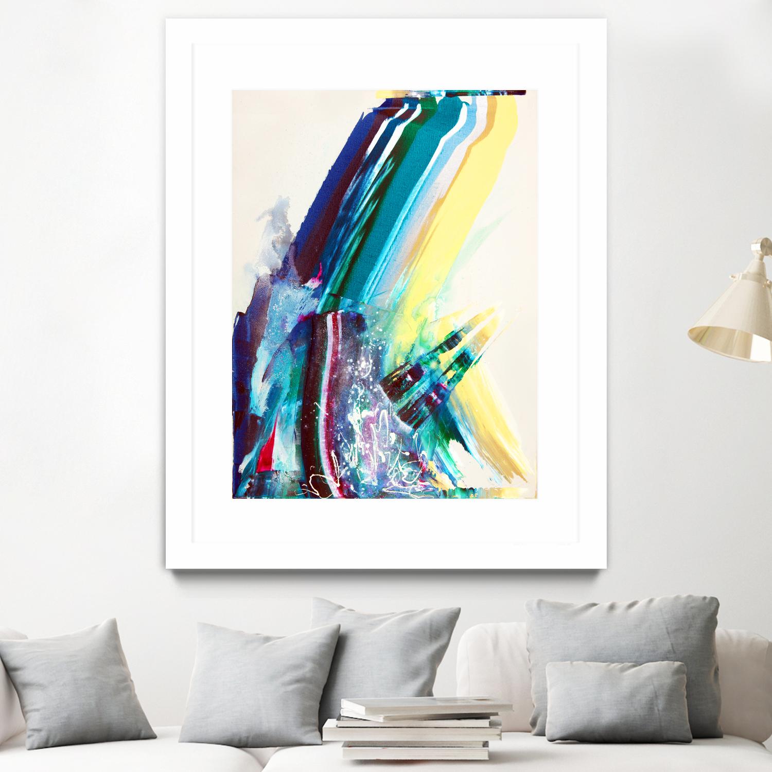 Titan by Joan Marie on GIANT ART - yellow abstract