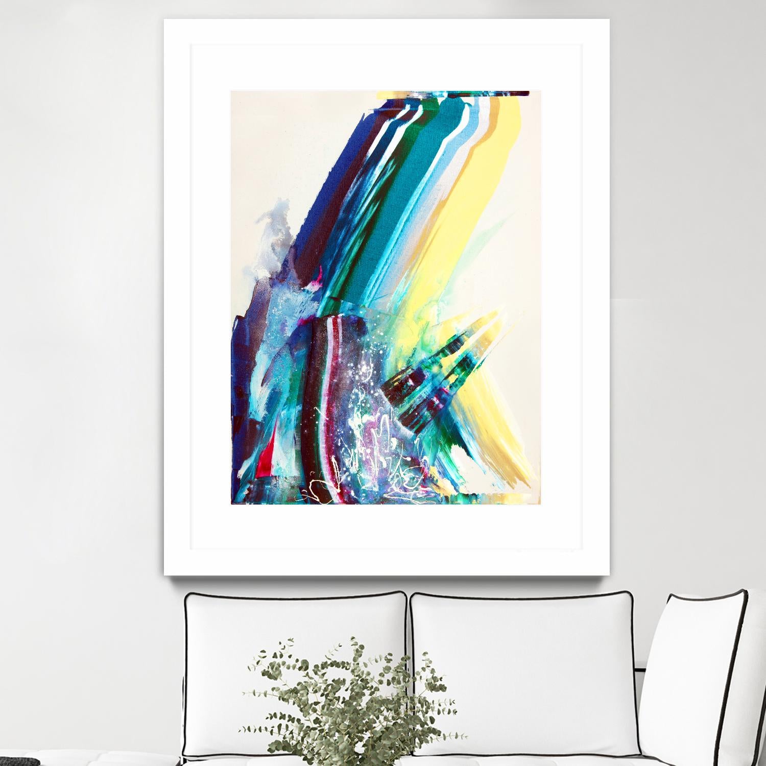 Titan by Joan Marie on GIANT ART - yellow abstract