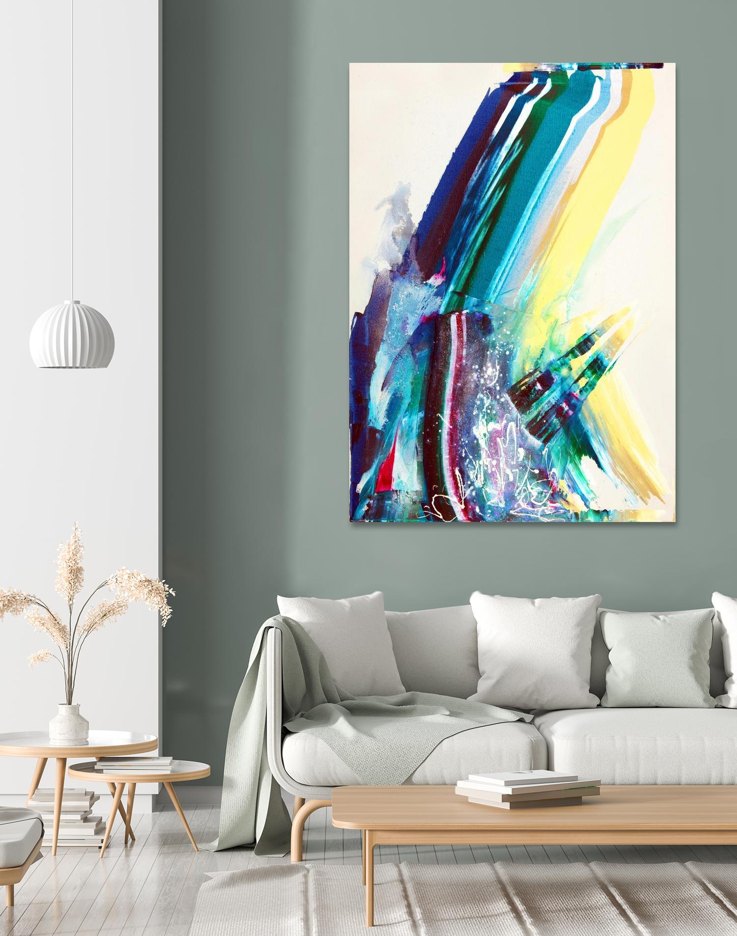 Titan by Joan Marie on GIANT ART - yellow abstract