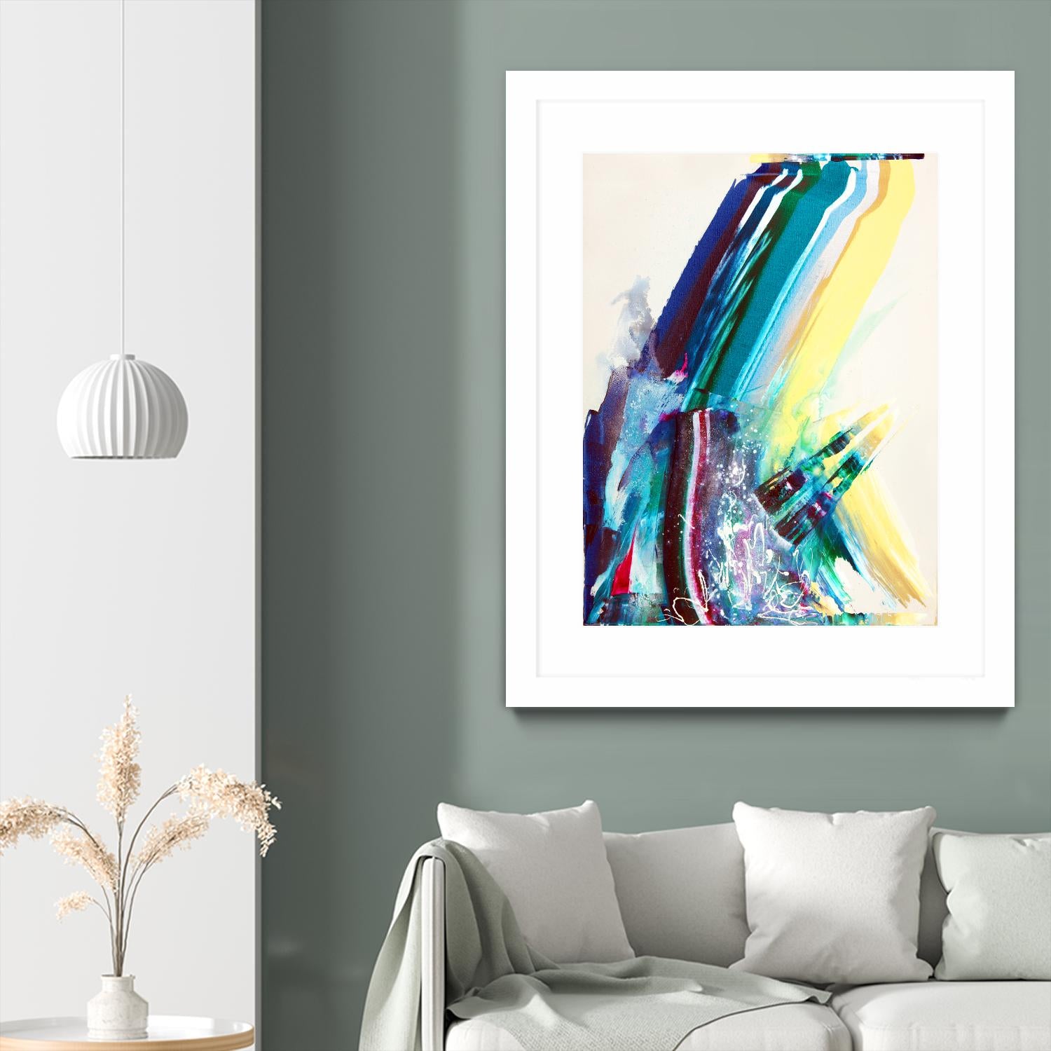 Titan by Joan Marie on GIANT ART - yellow abstract